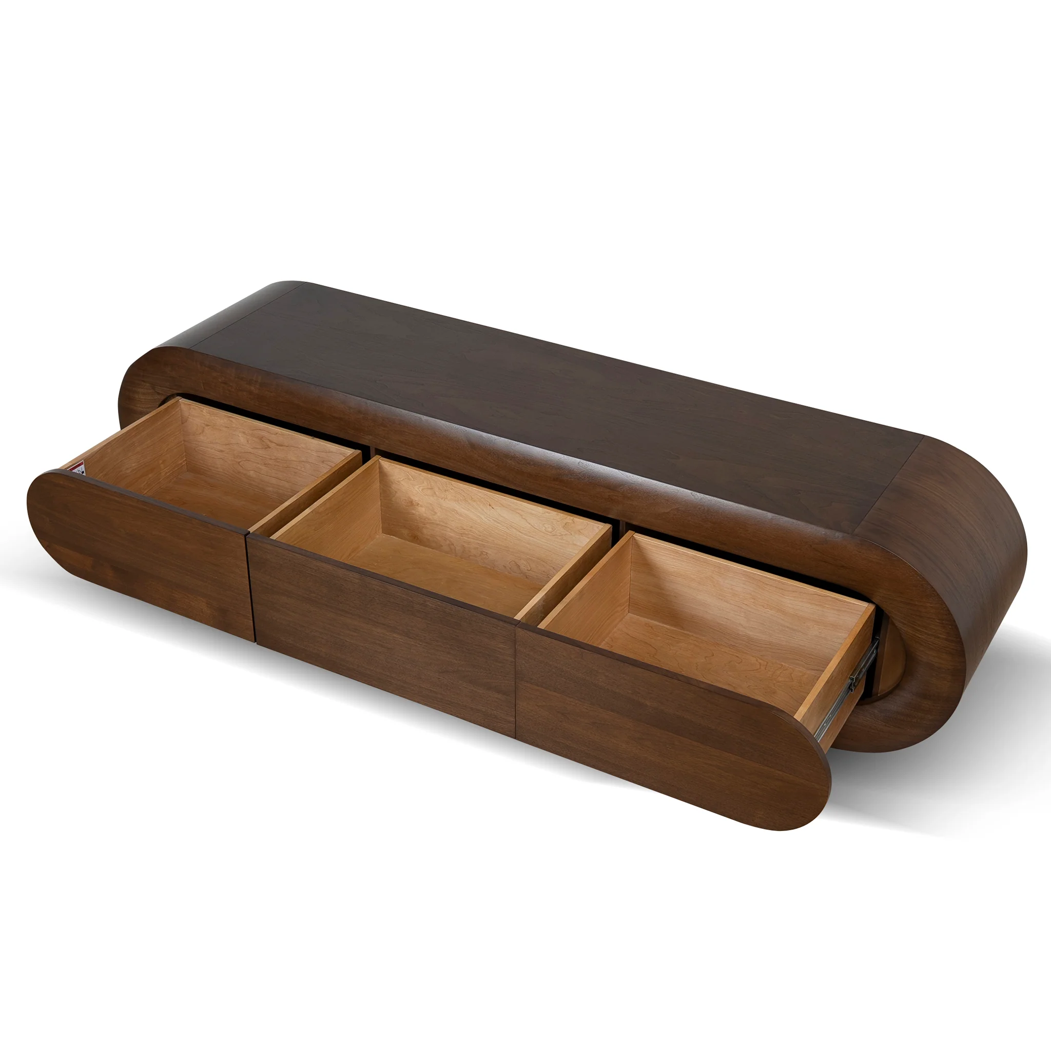 CTV12348-VA 2m TV Entertainment Unit - Natural Walnut - Image 3