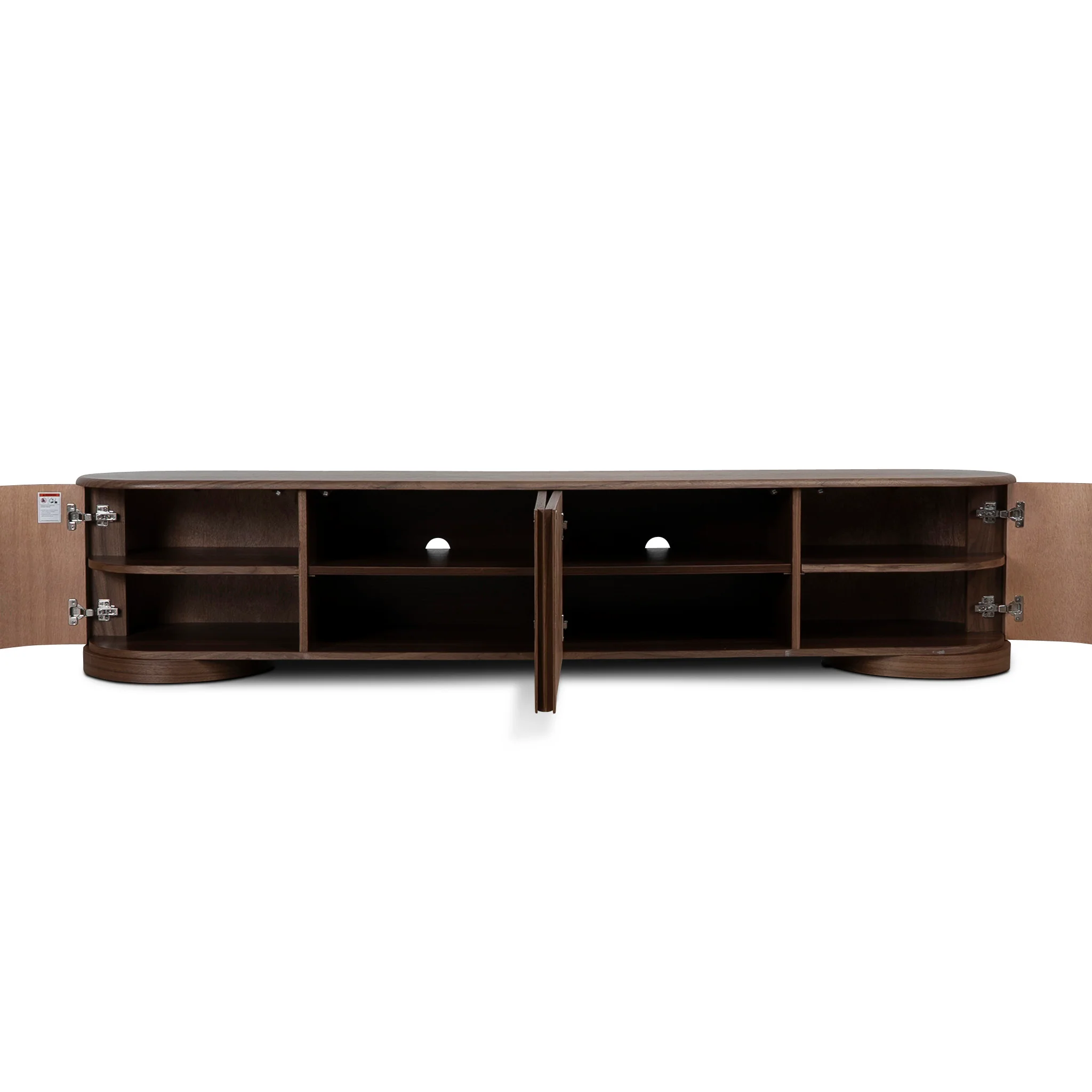 CTV12396-DW 2.2m TV Entertainment Unit - Walnut - Image 3