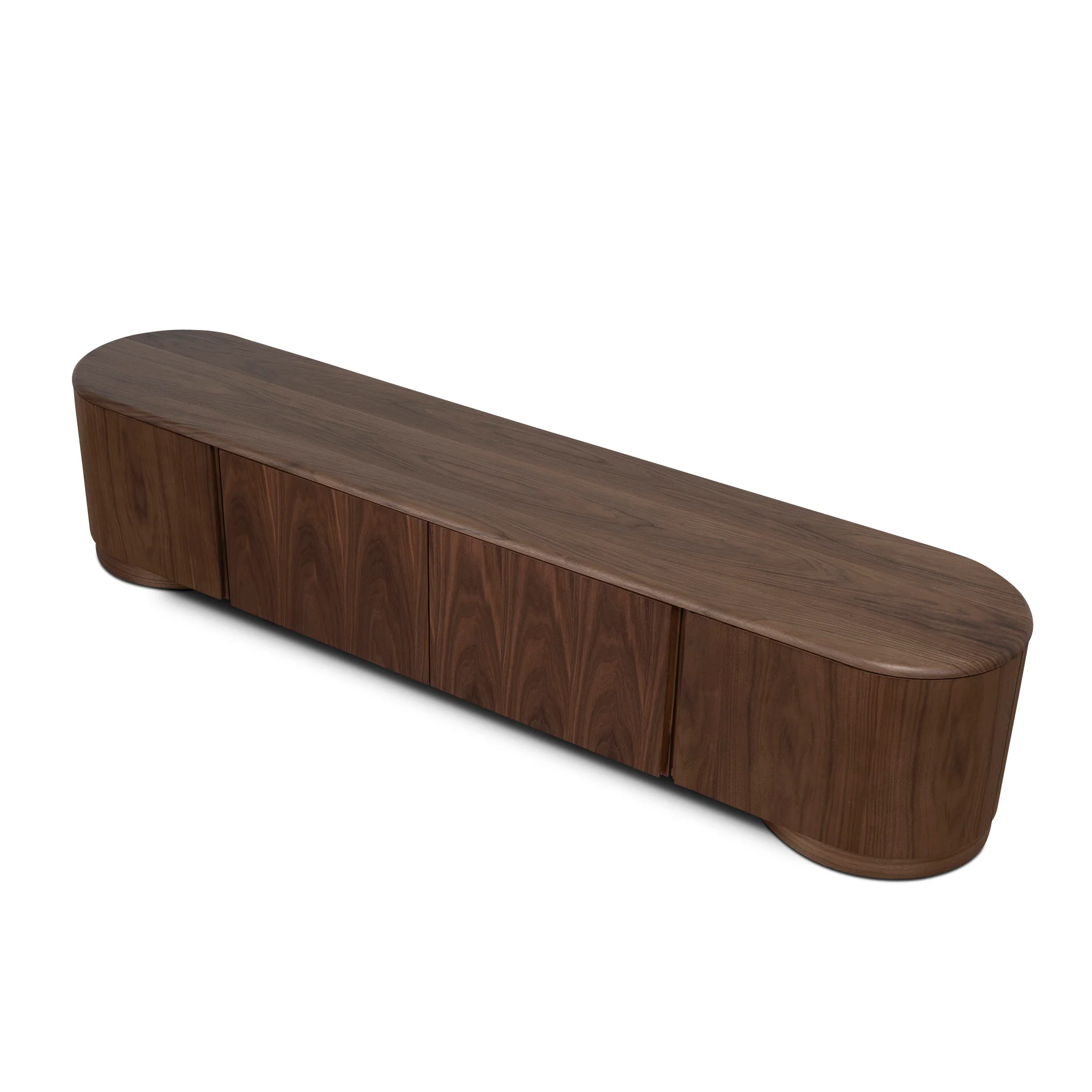 CTV12396-DW 2.2m TV Entertainment Unit - Walnut - Image 4