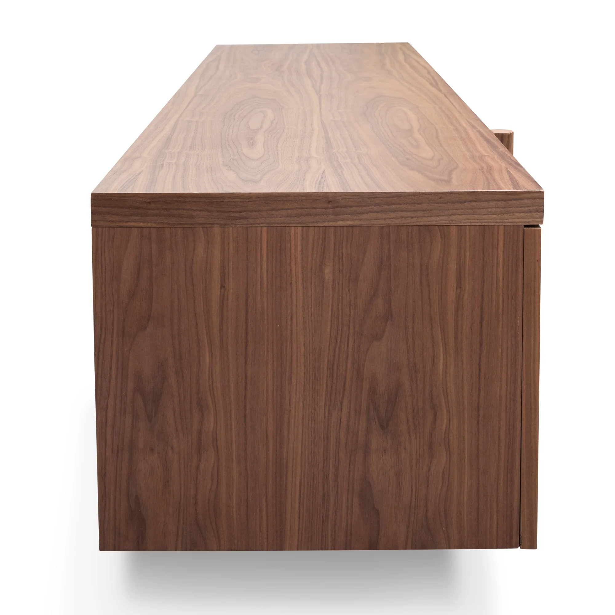 CTV2610-BB Lowline 2.1m Entertainment TV Unit In Walnut - Timber Legs - Image 11