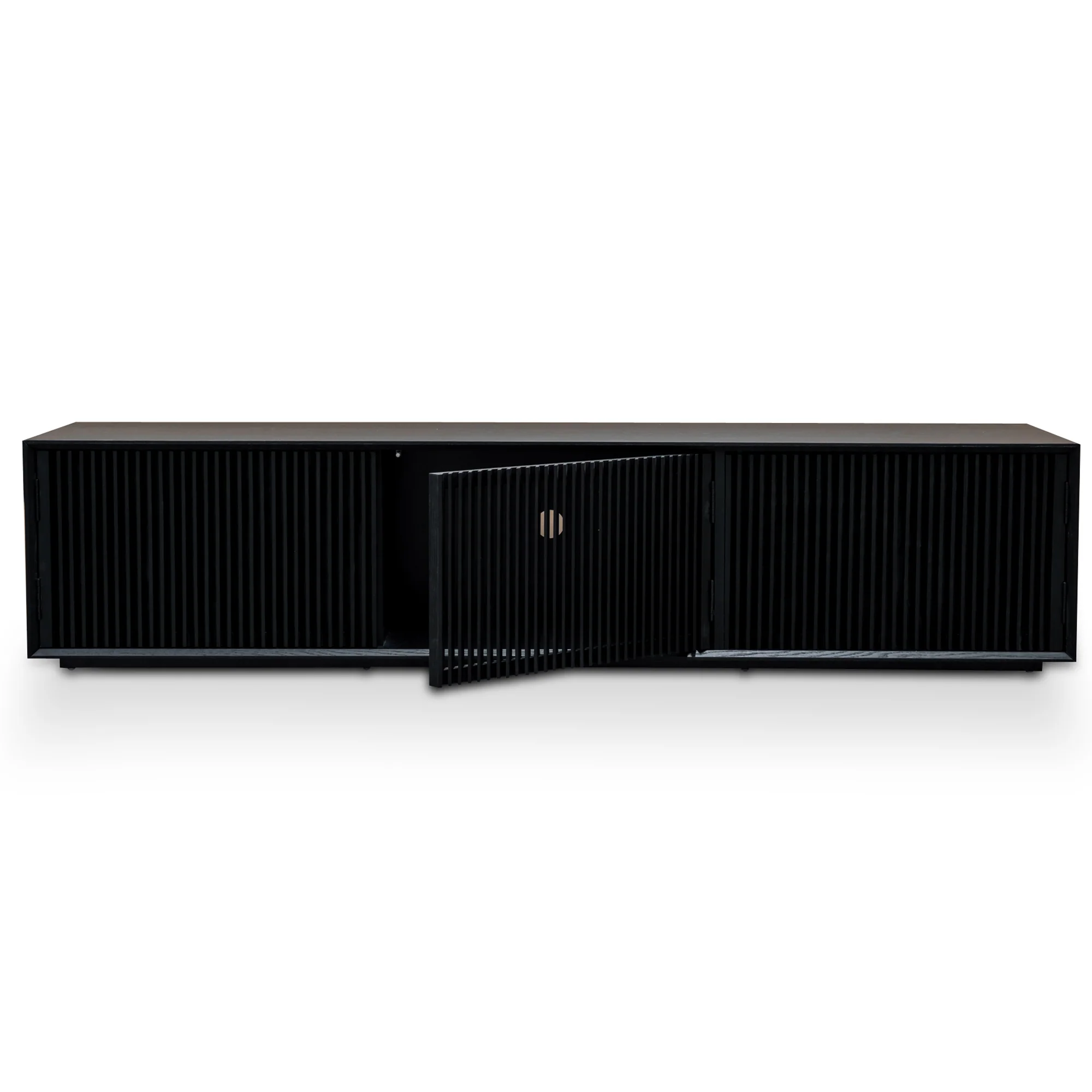 CTV2724-DW 2m Entertainment TV Unit - Black Veneer - Image 5