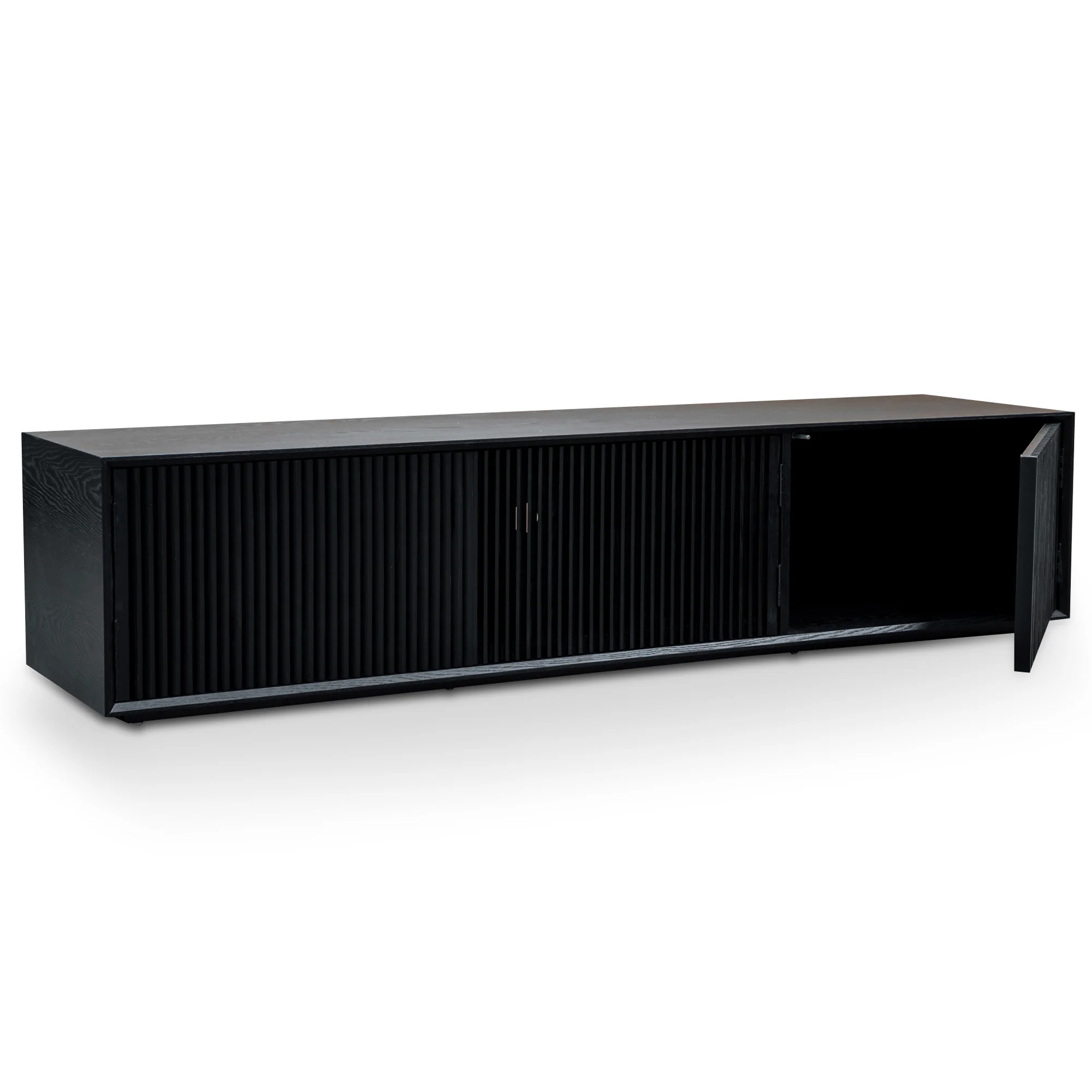 CTV2724-DW 2m Entertainment TV Unit - Black Veneer - Image 7