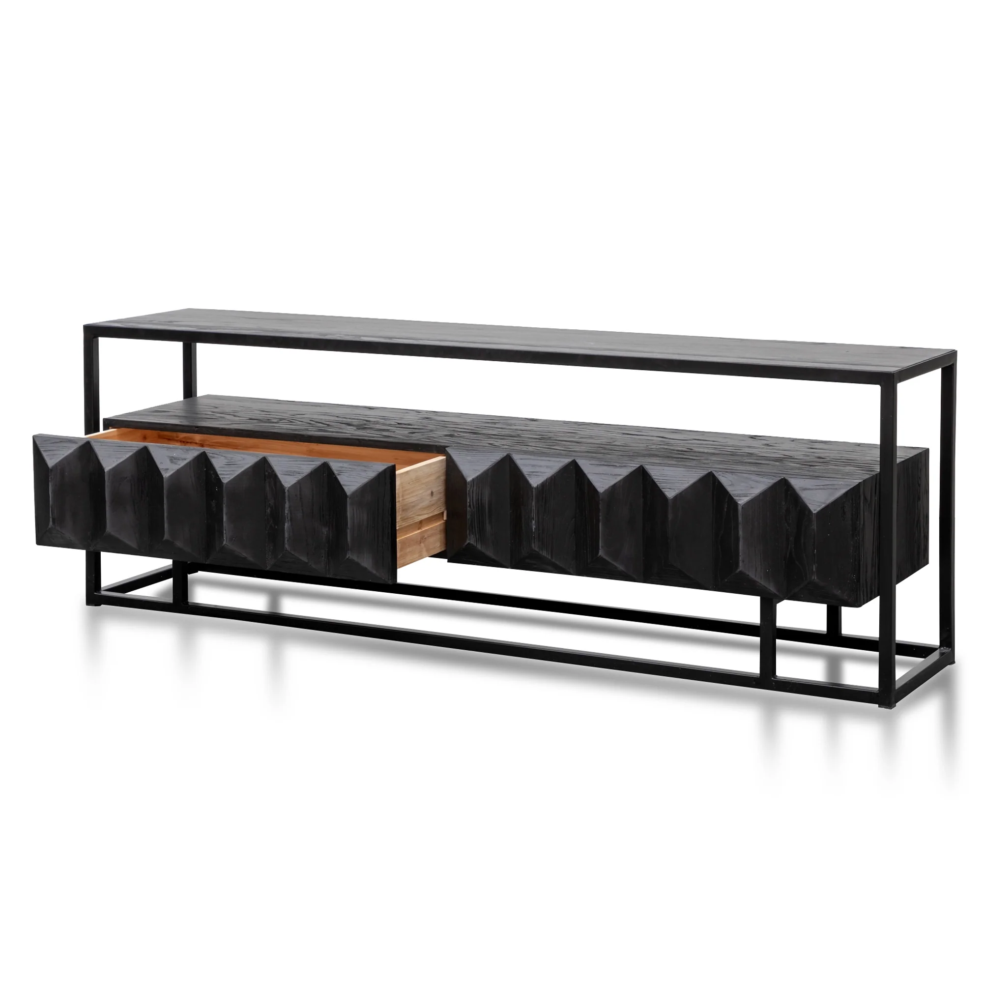 CTV2924-NI 1.8m Entertainment TV Unit - Full Black - Image 2