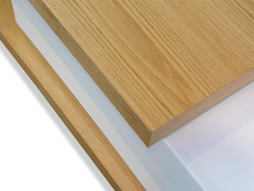CTV385N-BB 2.4m-3.07m TV Entertainment Unit - Natural - White - Image 7