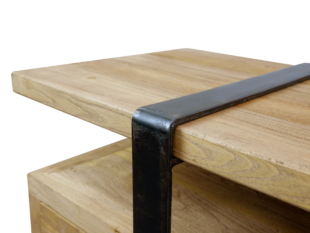 CTV592 180cm Reclaimed Lowline TV Entertainment Unit - Image 6