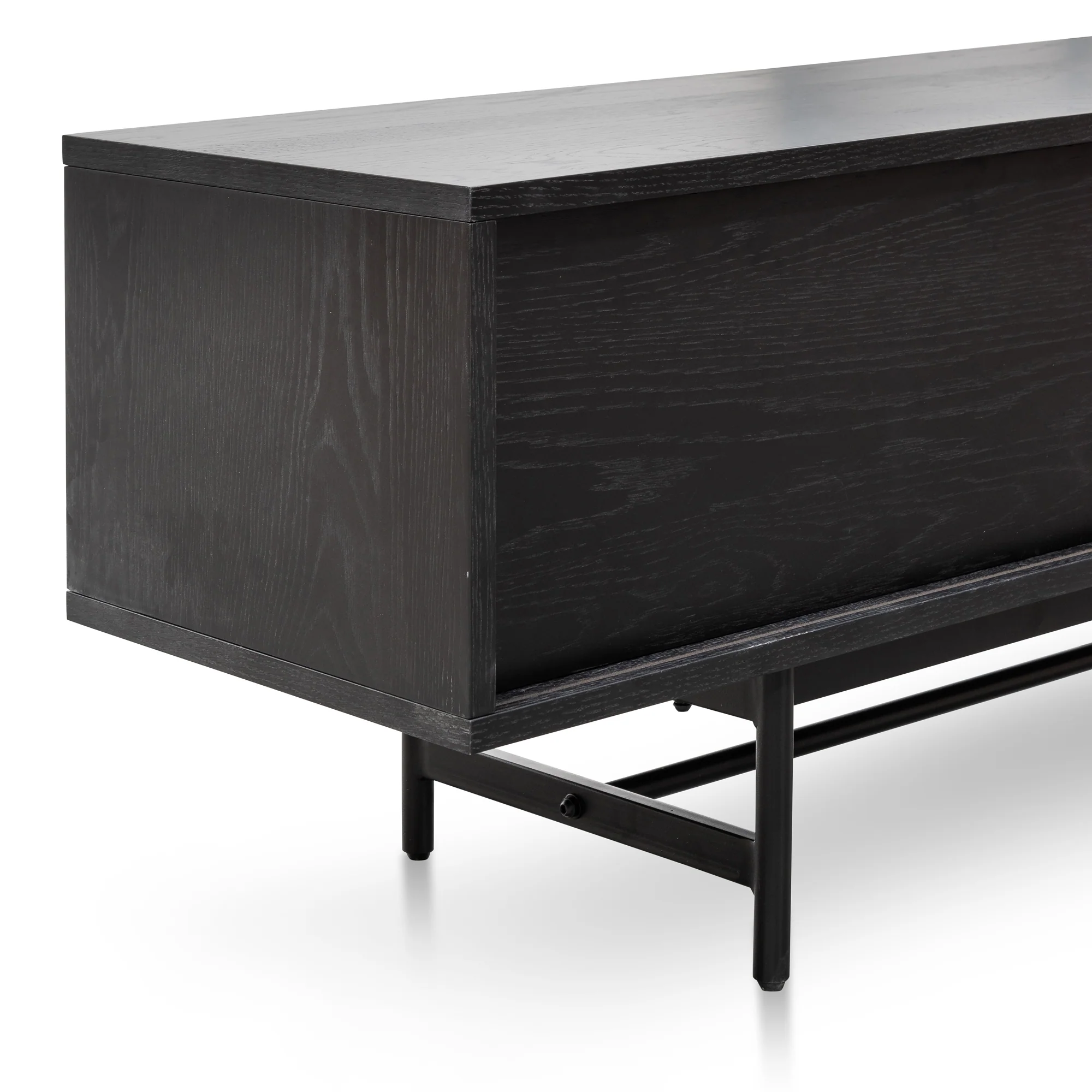 CTV6052-KD 2.1m Wooden Entertainment TV Unit - Full Black - Image 10