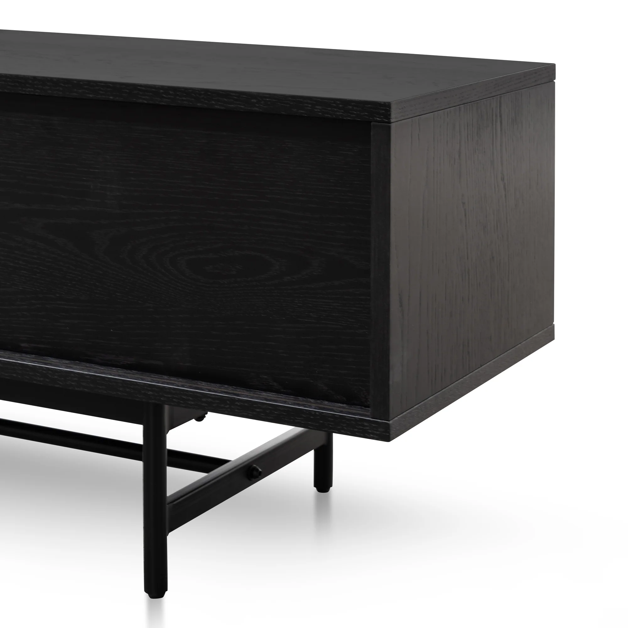 CTV6052-KD 2.1m Wooden Entertainment TV Unit - Full Black - Image 9