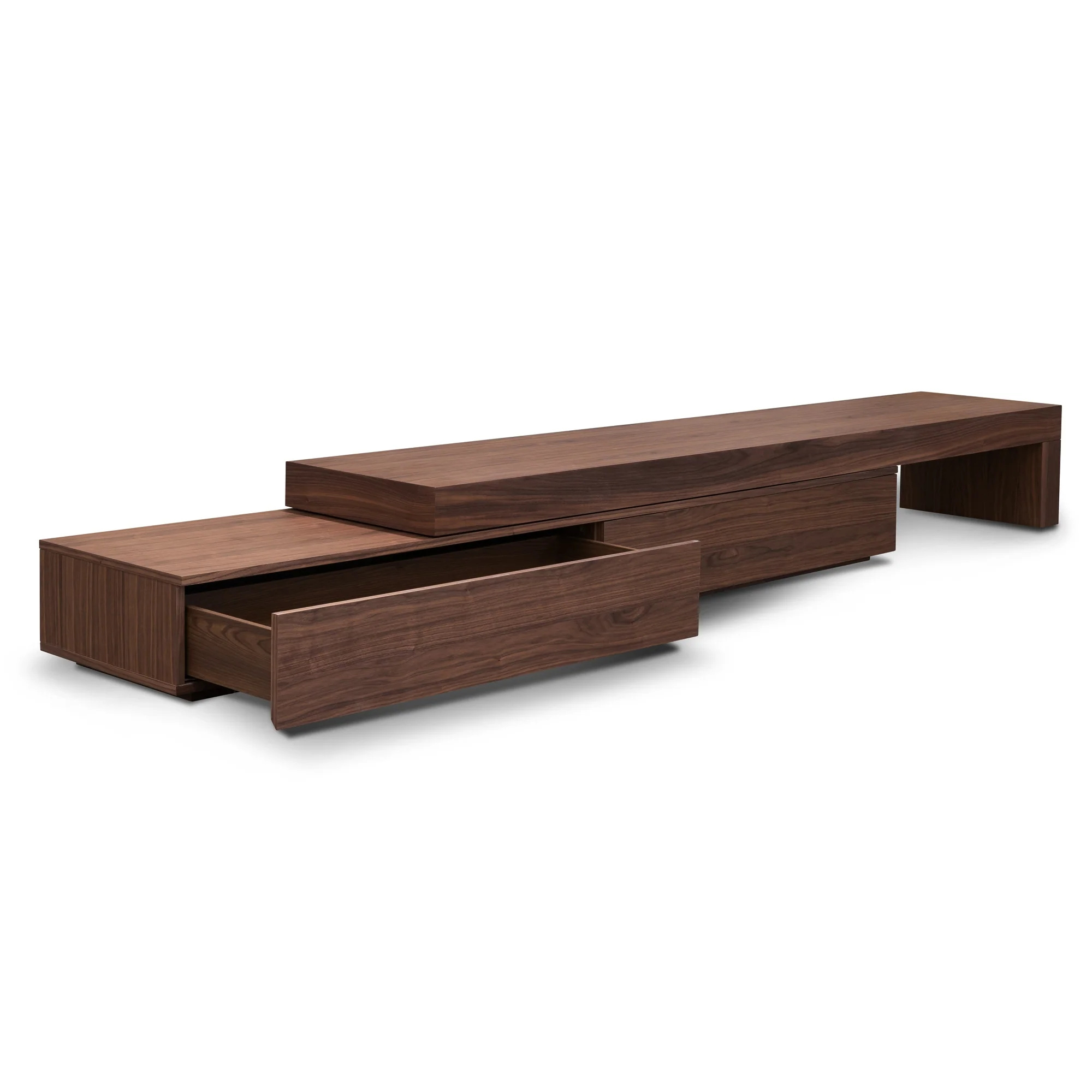 CTV6089-CN - Extendable Entertainment TV Unit - Walnut - Image 5