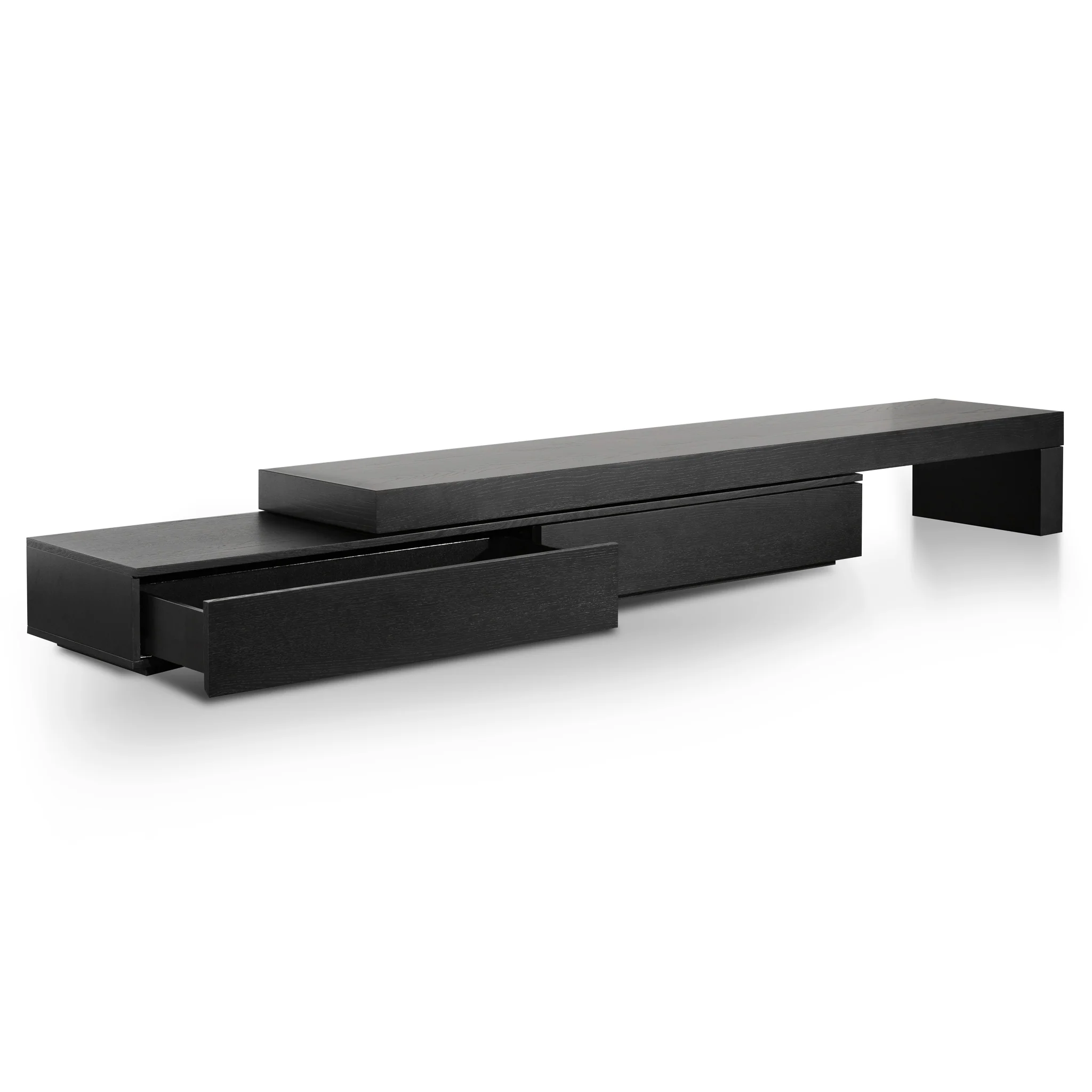 CTV6132-CN Extendable Entertainment TV Unit - Black Oak - Image 4