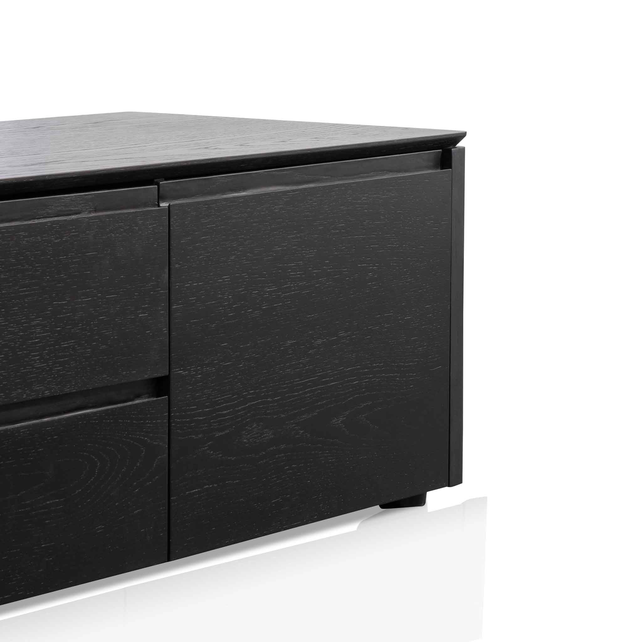 CTV6134-CN TV Entertainment Unit with Middle Drawer - Black Oak - Image 11