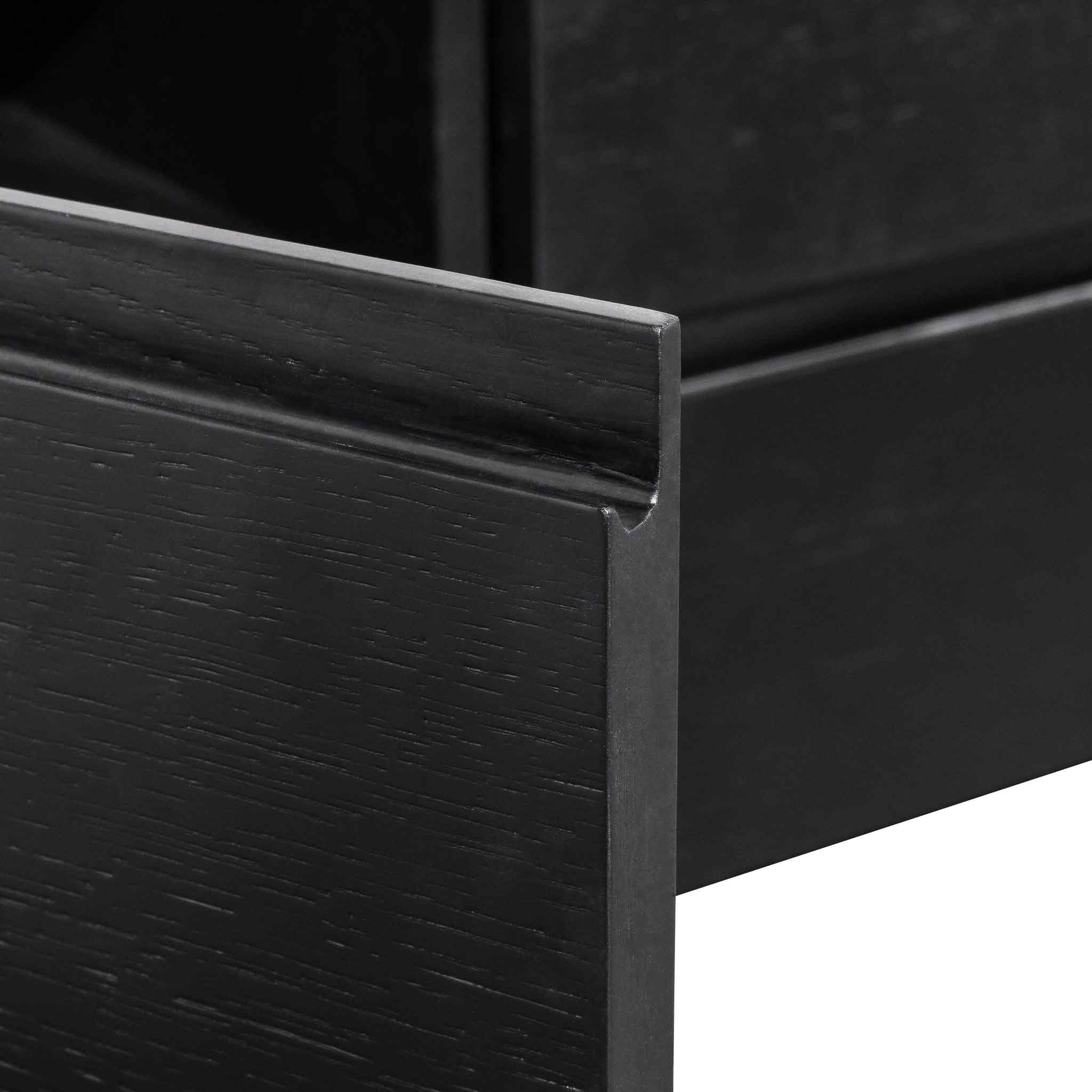 CTV6134-CN TV Entertainment Unit with Middle Drawer - Black Oak - Image 8