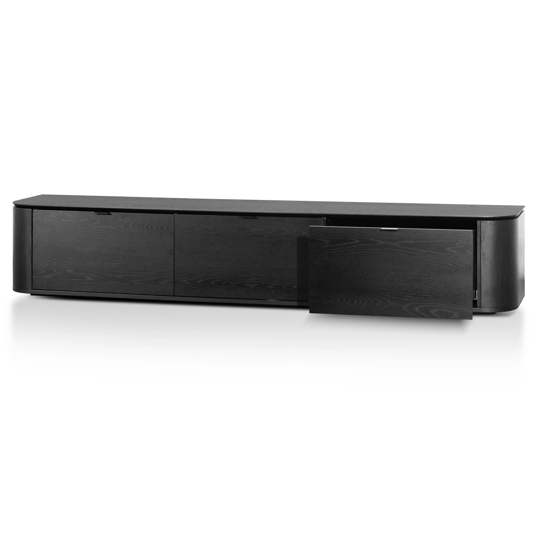 CTV6136-CN 2.4m TV Entertainment Unit - Black Oak - Image 3