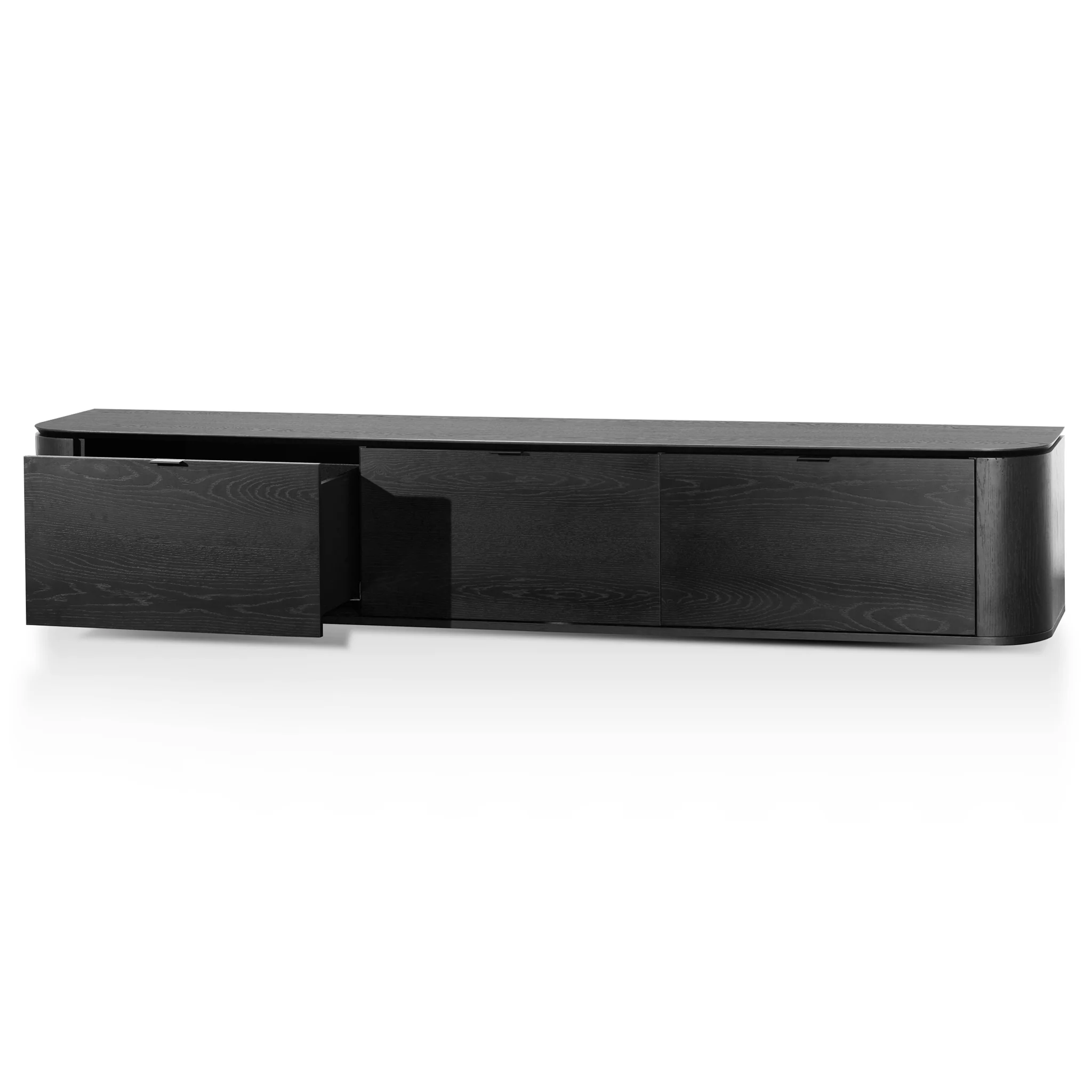 CTV6136-CN 2.4m TV Entertainment Unit - Black Oak - Image 5