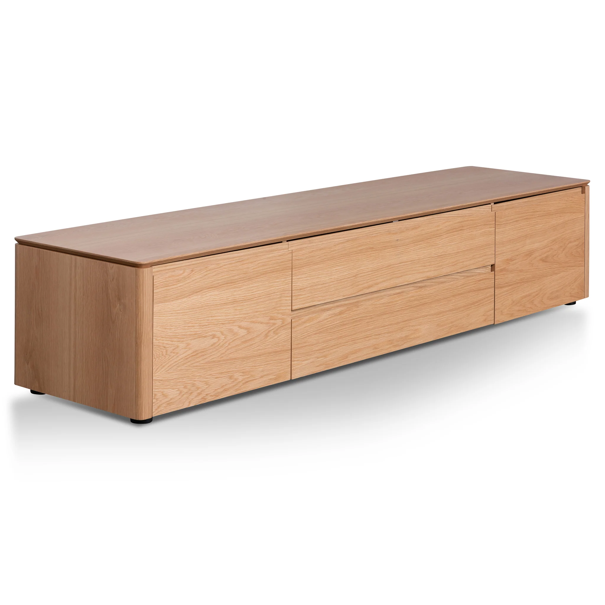 CTV6201-CN TV Entertainment Unit with Middle Drawer - Natural Oak - Image 3