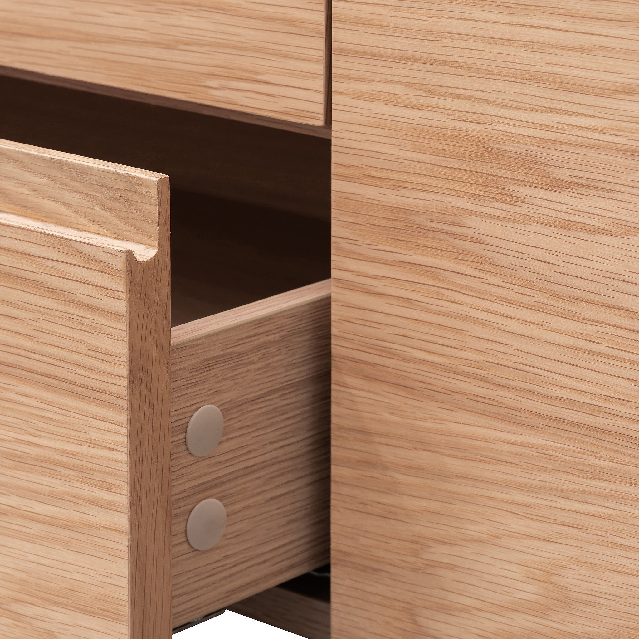 CTV6201-CN TV Entertainment Unit with Middle Drawer - Natural Oak - Image 8