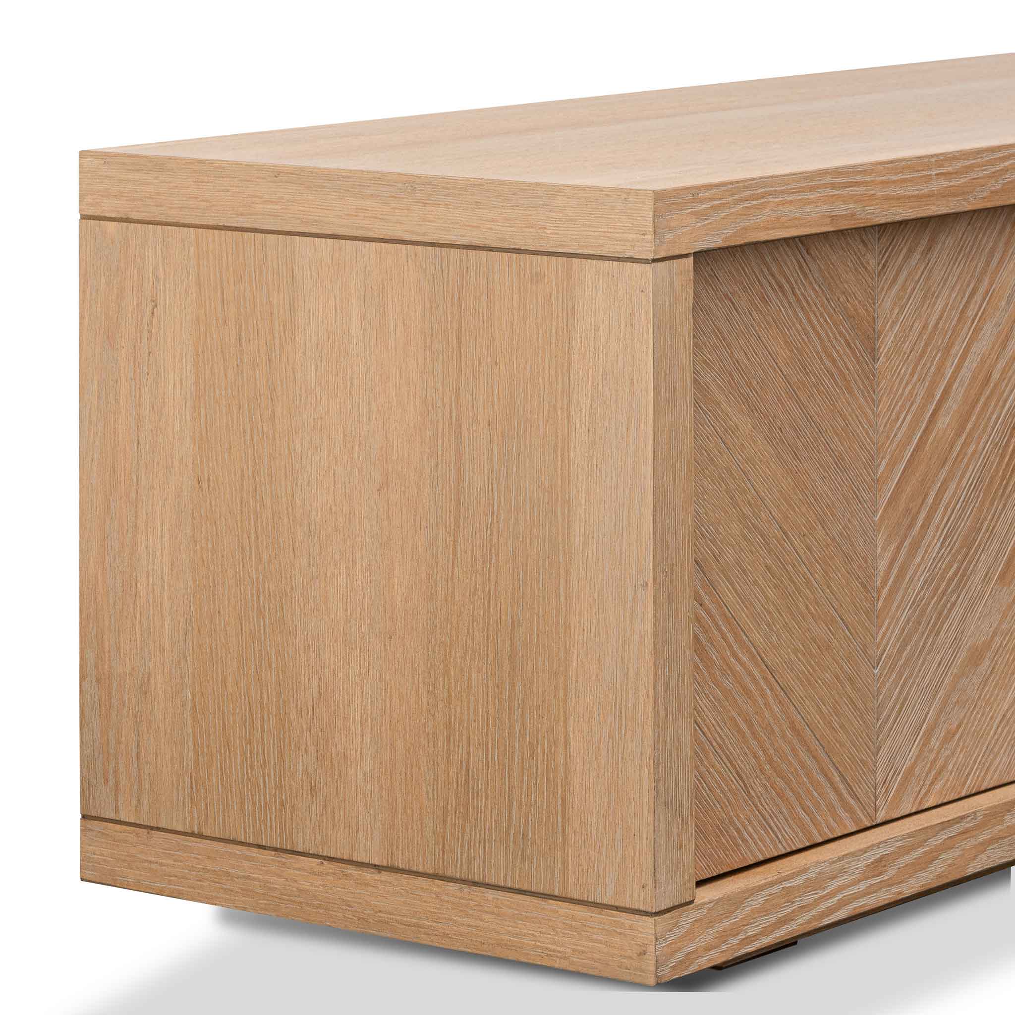 CTV6311-VA 2.23m Entertainment TV Unit - Dusty Oak with Gold Handle - Image 8