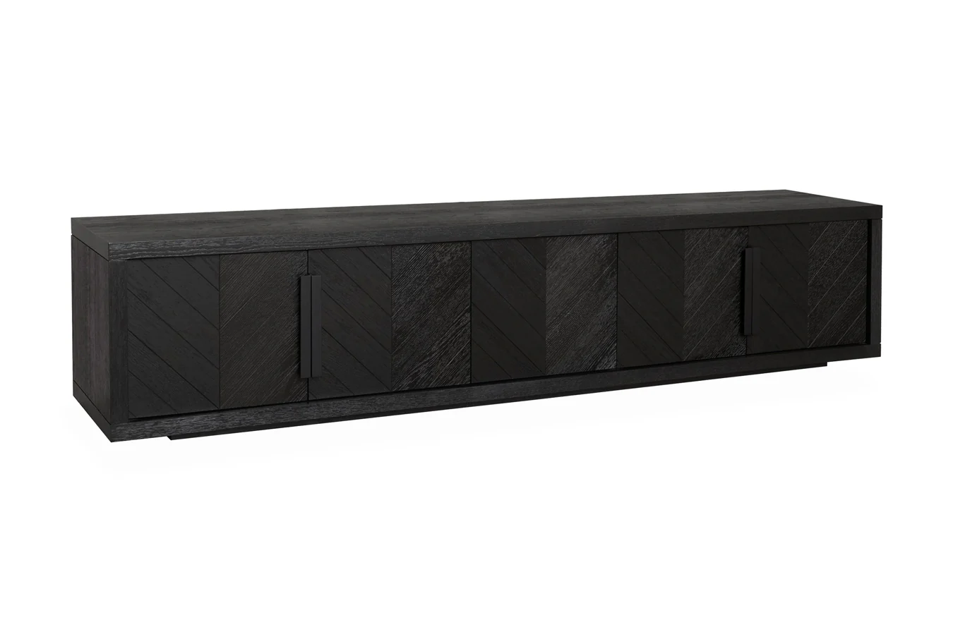 CTV6312-VA 2.23m Entertainment TV Unit - Textured Espresso Black - Image 2