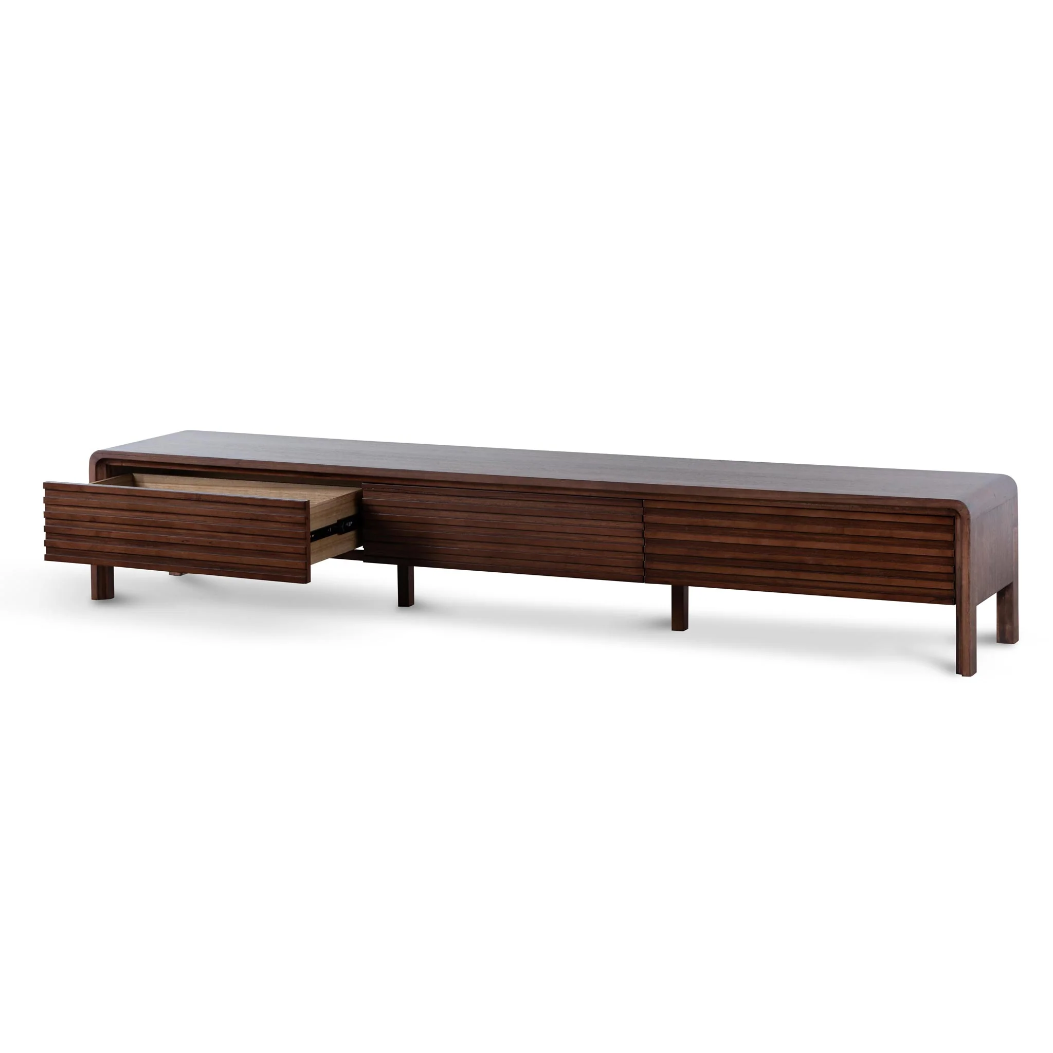 CTV6466-AW 2.2m TV Entertainment Unit - Walnut - Image 3
