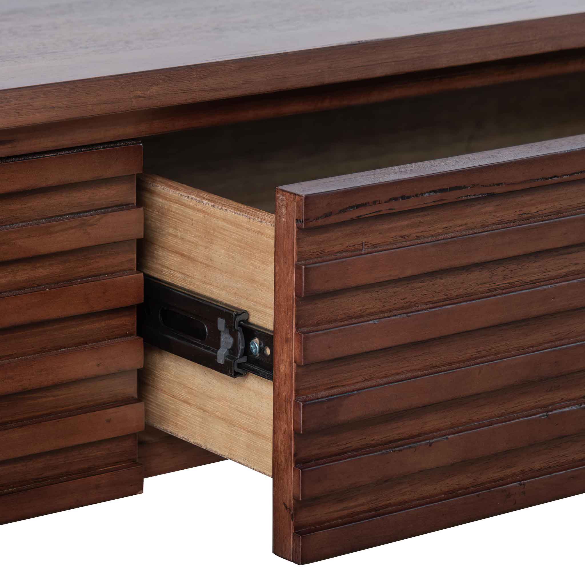 CTV6466-AW 2.2m TV Entertainment Unit - Walnut - Image 6
