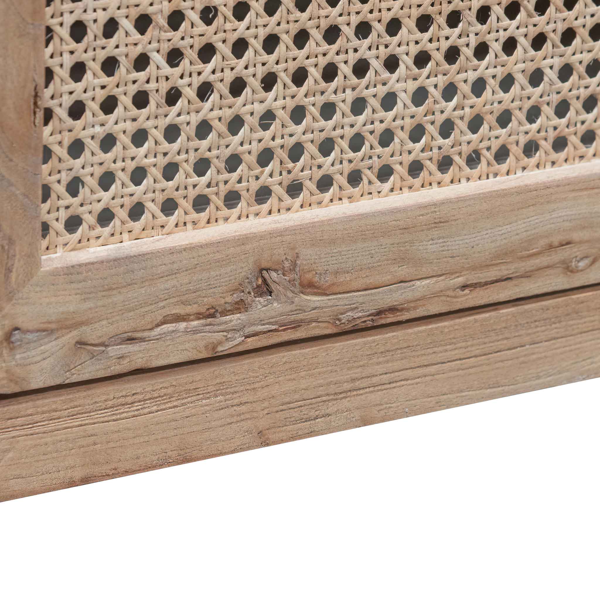 CTV6700 2m TV Entertainment Unit - Natural with Rattan Doors - Image 11