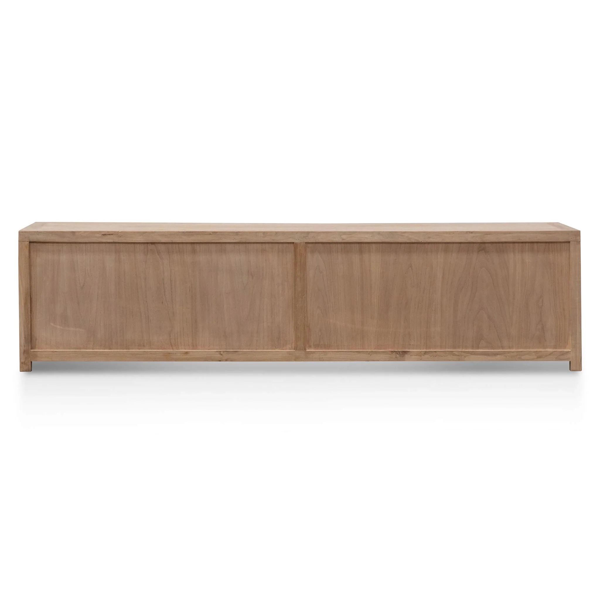 CTV6700 2m TV Entertainment Unit - Natural with Rattan Doors - Image 7