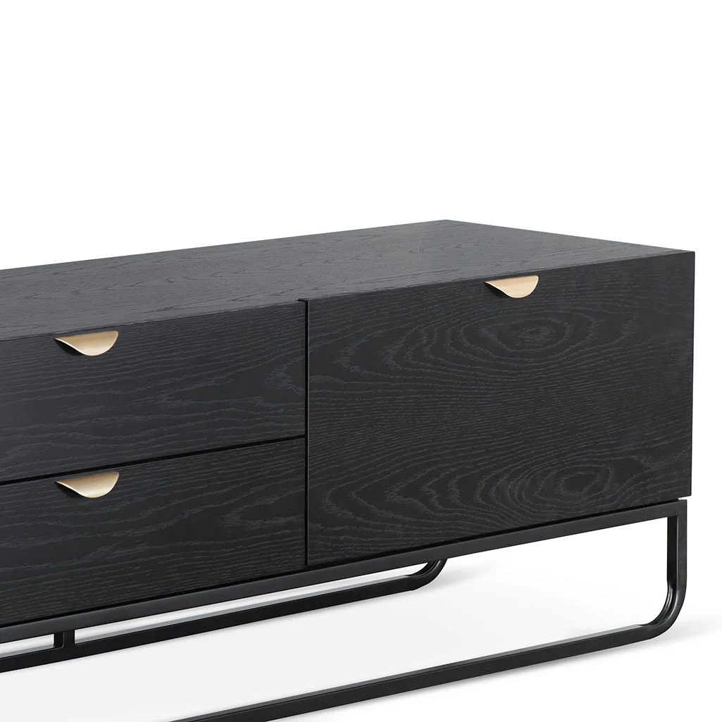 CTV6710-CN 2m Wooden TV Entertainment Unit - Black - Image 6