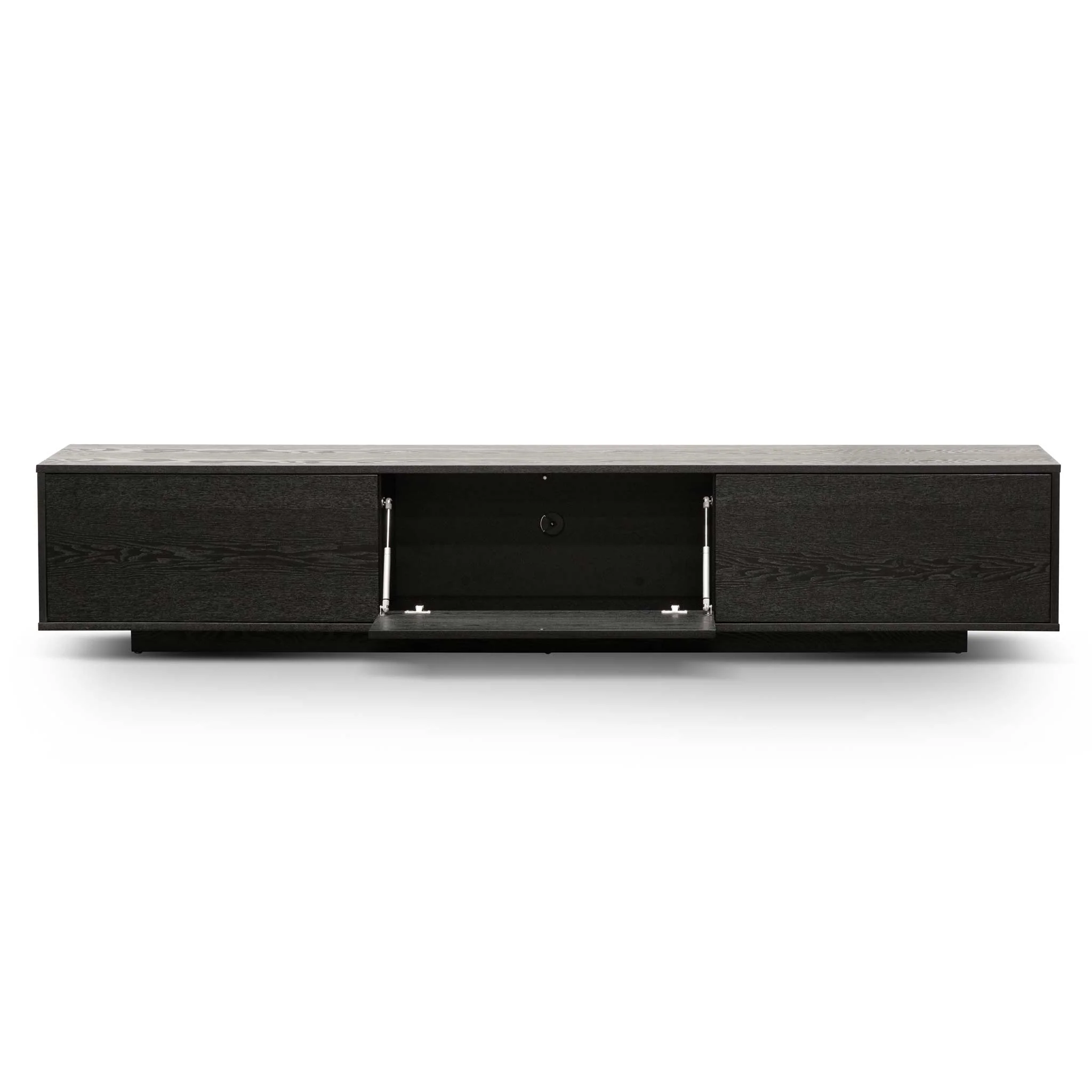 CTV6753-BB 2.3m Wooden Entertainment Unit - Full Black - Image 4