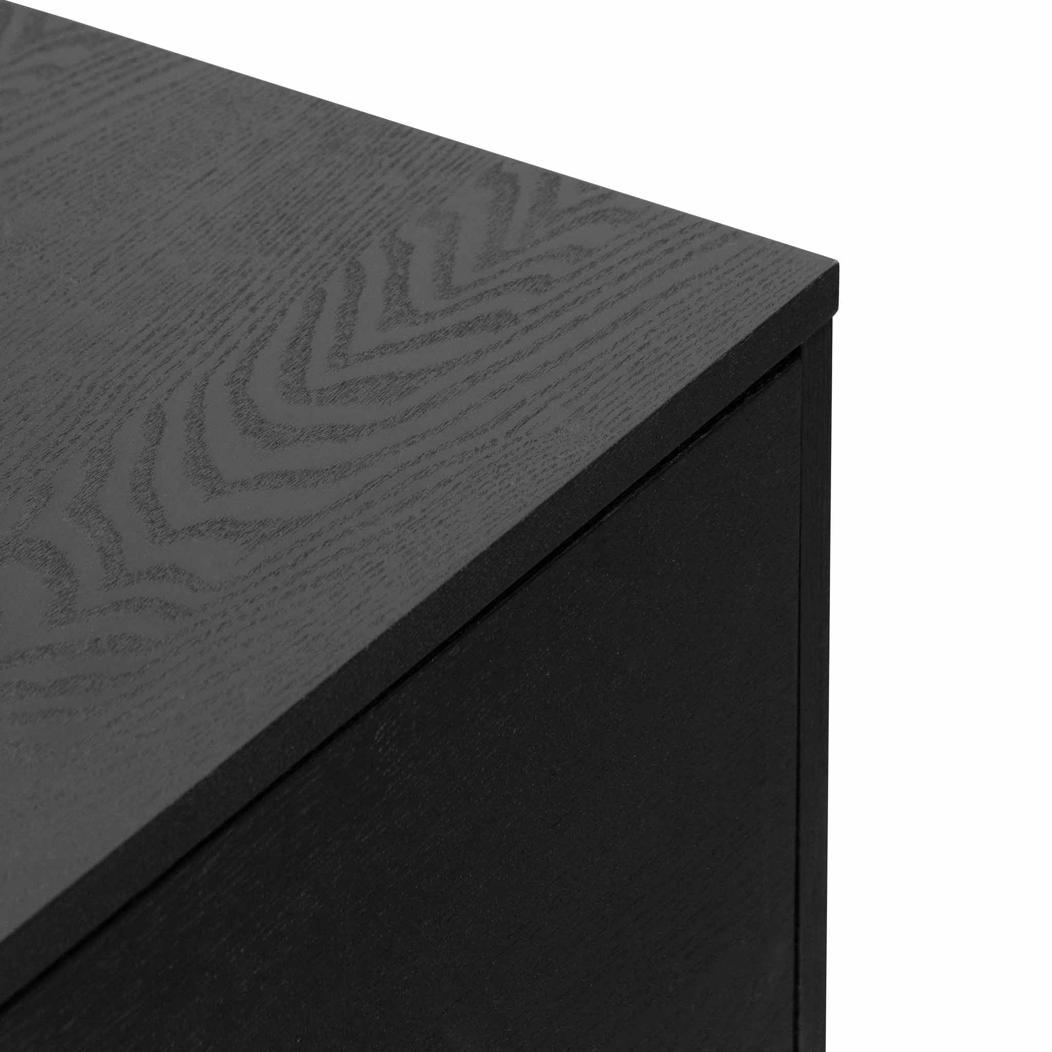 CTV6753-BB 2.3m Wooden Entertainment Unit - Full Black - Image 8