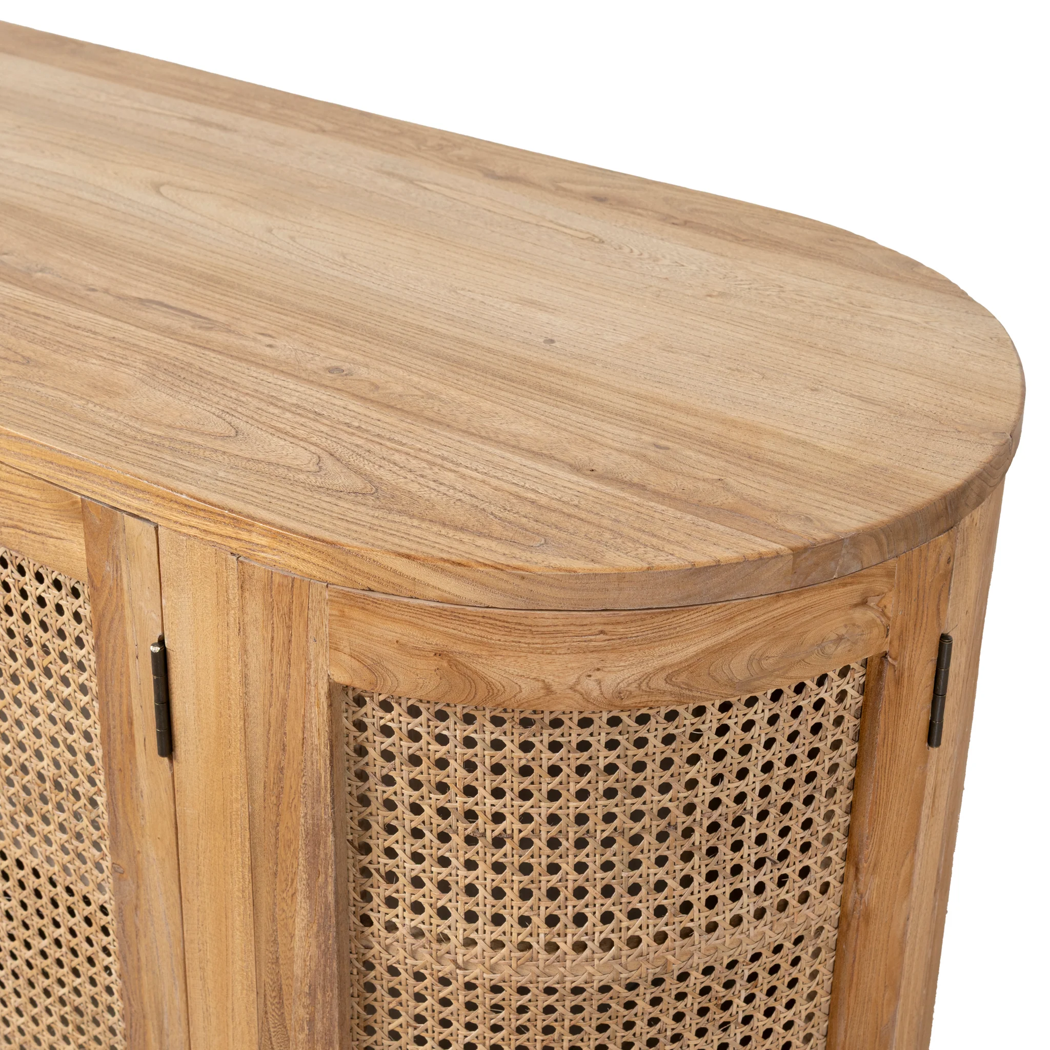 CDT6768 2.1m Sideboard Unit - Natural with Rattan Doors - Image 10