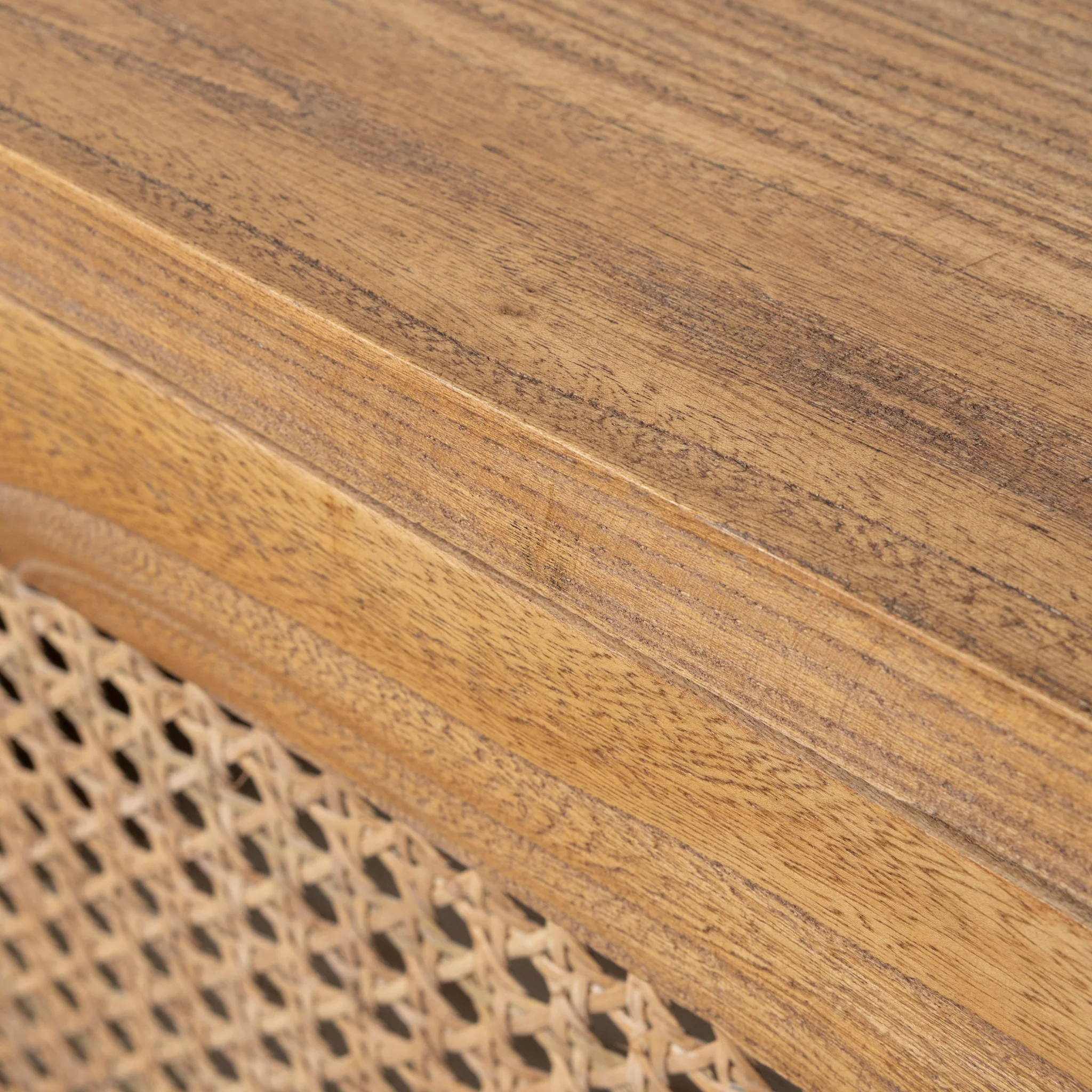 CDT6768 2.1m Sideboard Unit - Natural with Rattan Doors - Image 20
