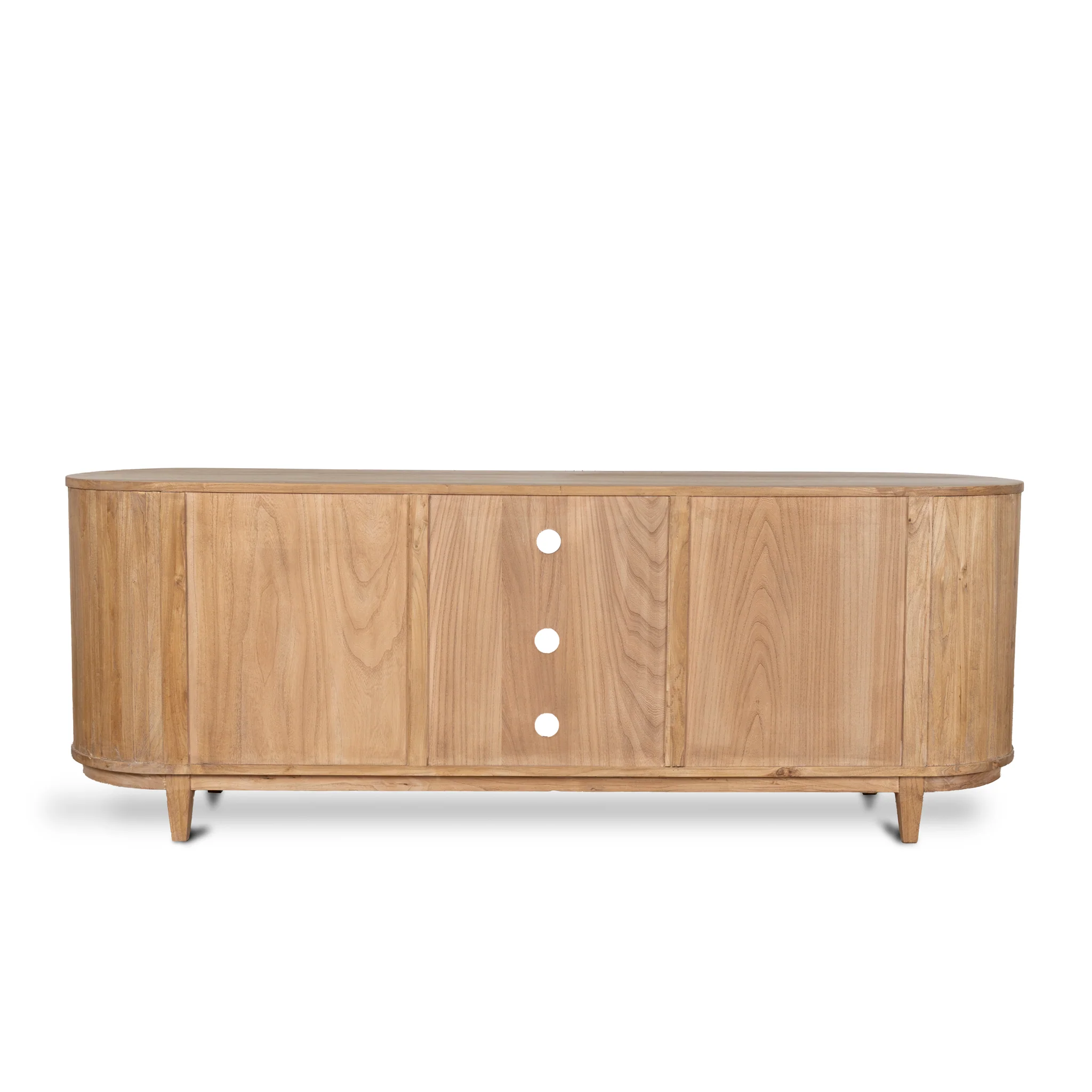 CDT6768 2.1m Sideboard Unit - Natural with Rattan Doors - Image 4