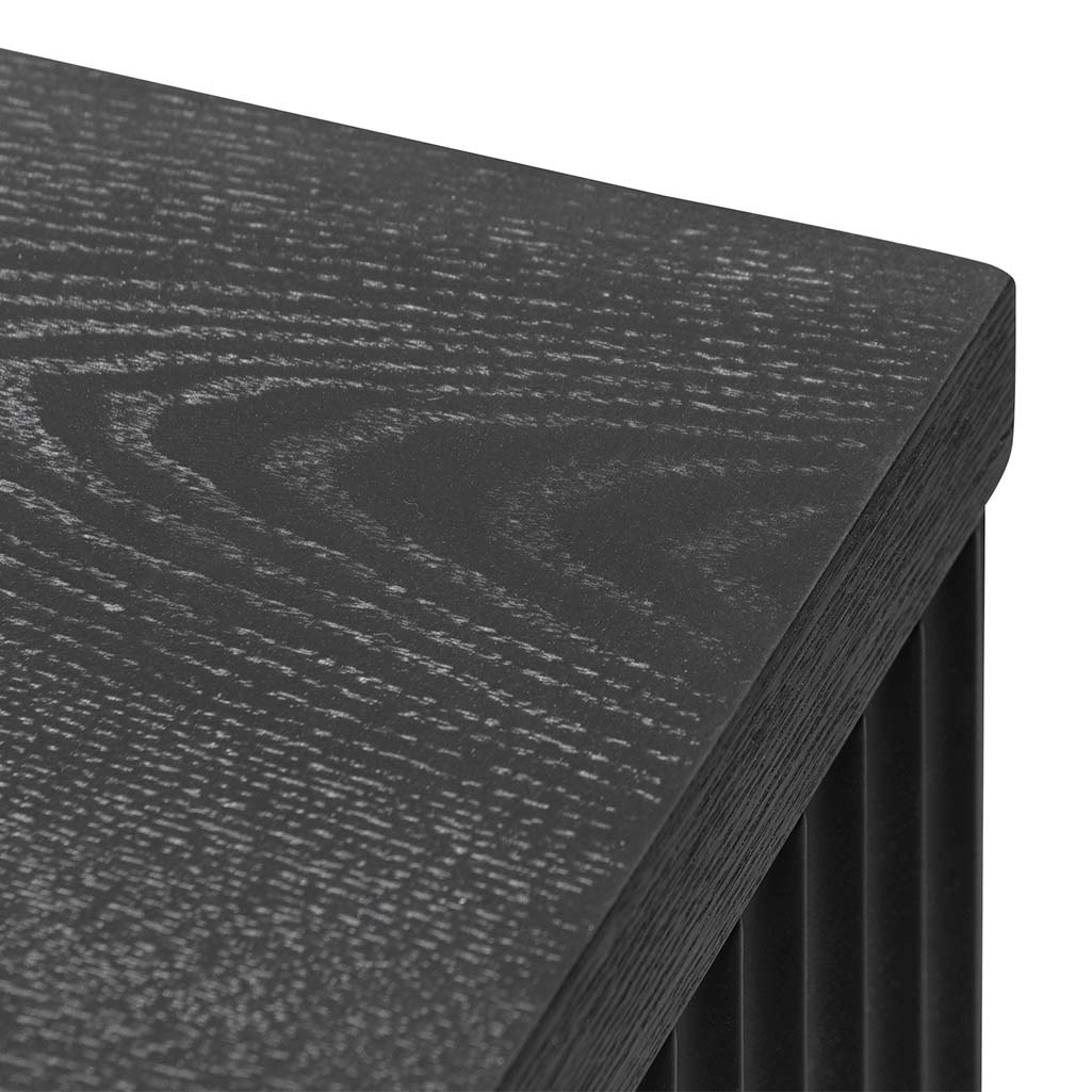 CTV6980-DW 2m Veneer Top Entertainment TV Unit - Full Black - Image 11