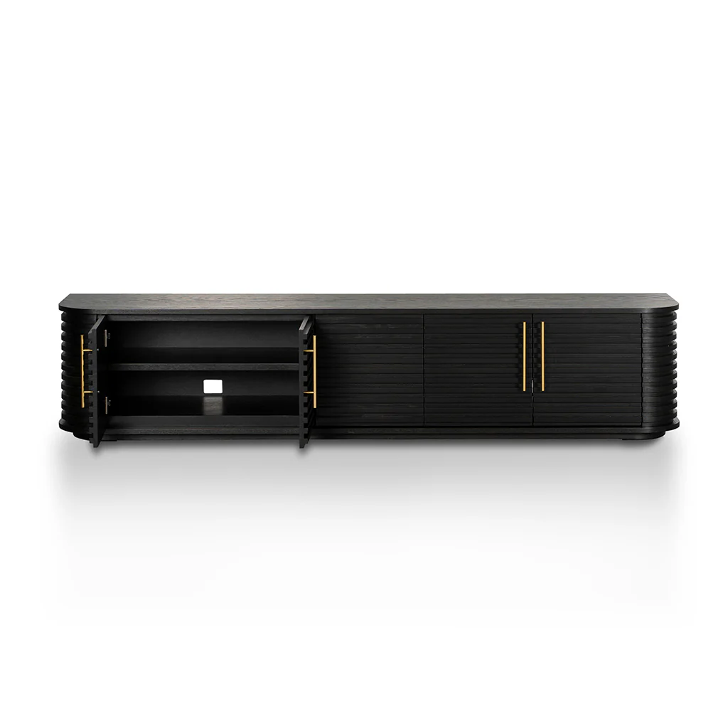 CTV8228-VA 2.3m TV Entertainment Unit - Textured Espresso Black - Image 4