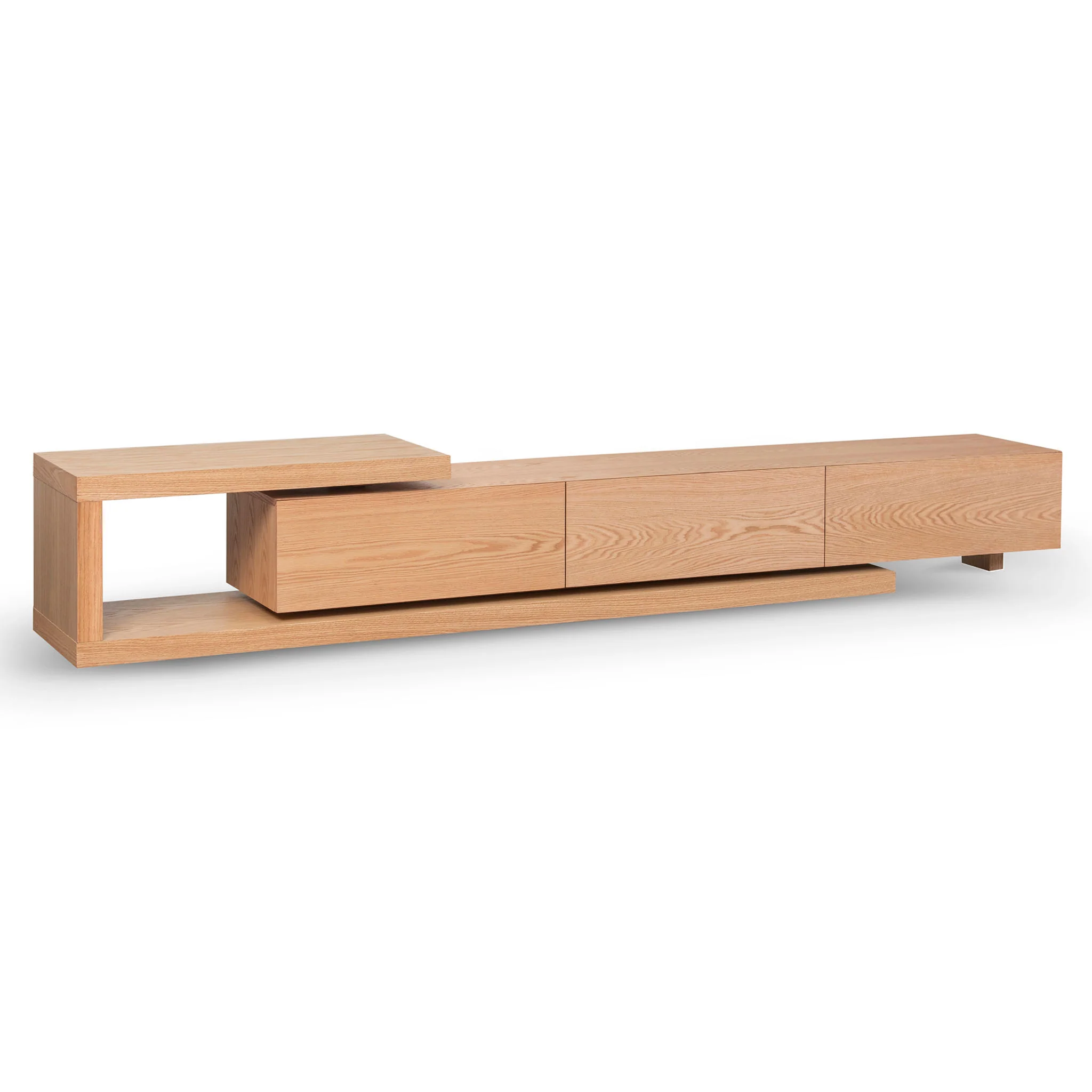 CTV8230-BB Extendable TV Entertainment Unit - Natural - Image 3