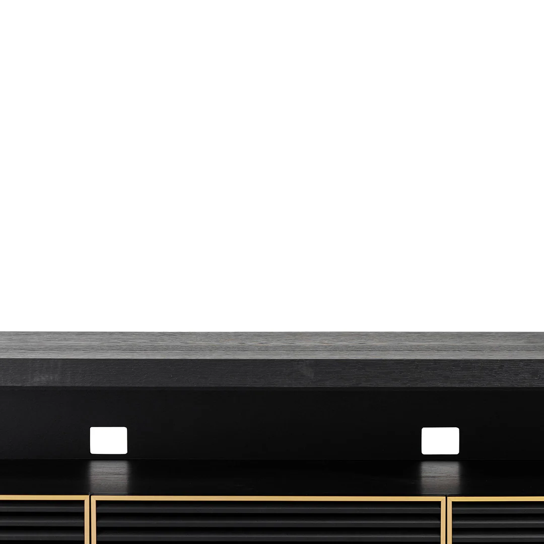 CTV8273-VA 2m TV Entertainment Unit - Textured Espresso Black - Image 3