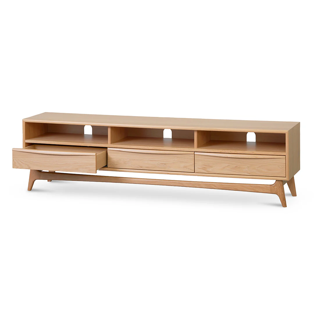 CTV8386-VN Wide TV Entertainment Unit - Natural Oak - Image 2