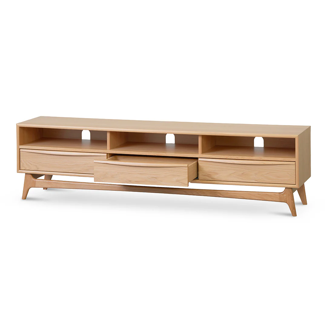 CTV8386-VN Wide TV Entertainment Unit - Natural Oak - Image 3