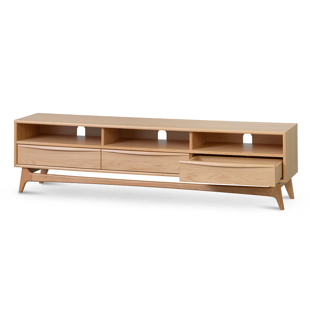 CTV8386-VN Wide TV Entertainment Unit - Natural Oak - Image 4