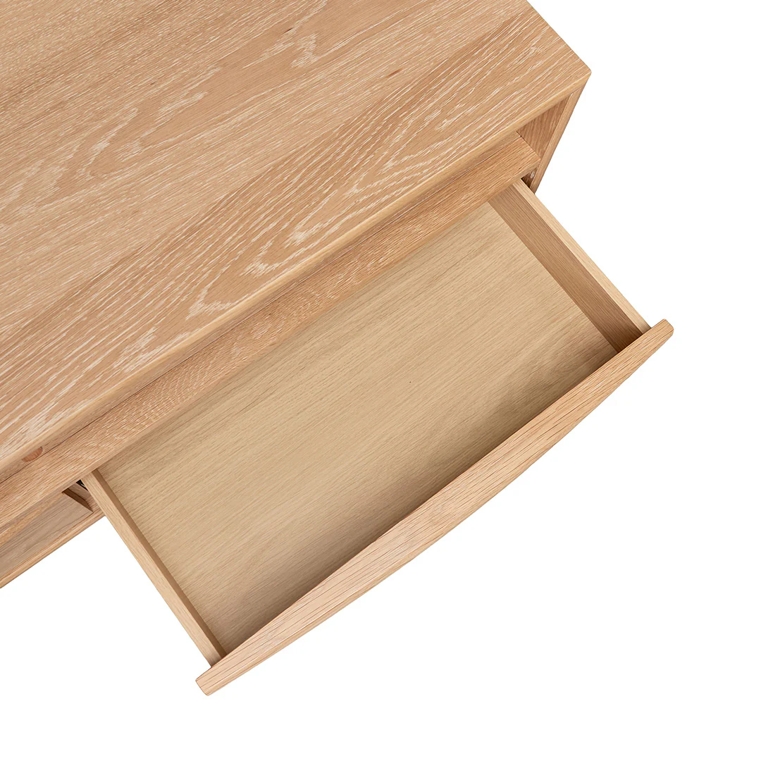 CTV8390-VN Narrow TV Entertainment Unit - Natural Oak - Image 5