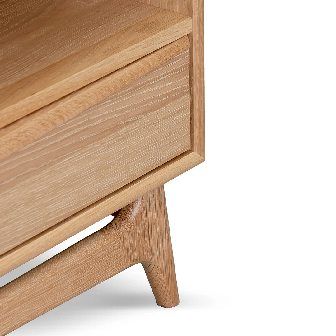 CTV8390-VN Narrow TV Entertainment Unit - Natural Oak - Image 7