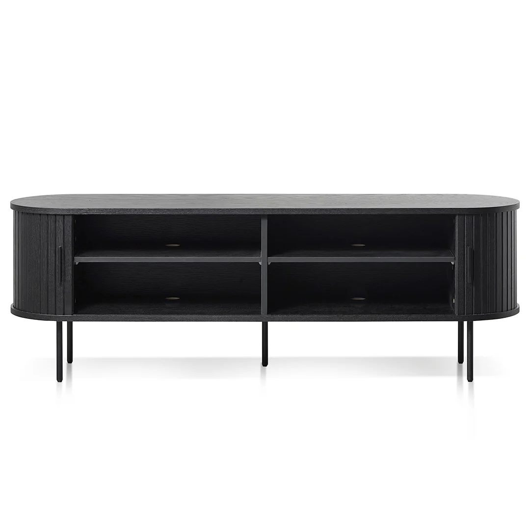 CTV8432-KD 1.6m TV Entertainment Unit - Full Black - Image 3