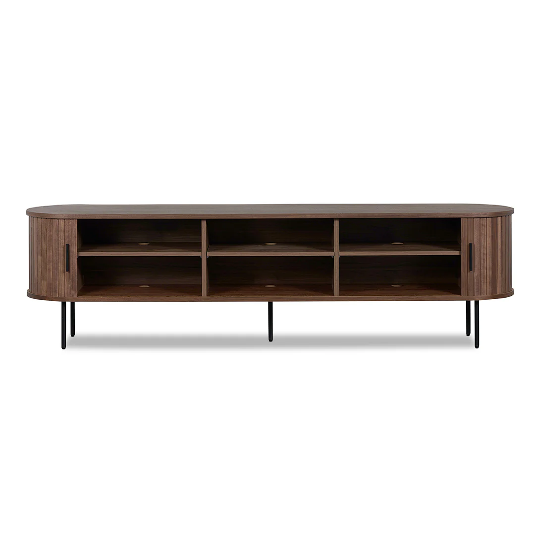CTV8435-KD 2m TV Entertainment Unit - Walnut - Image 3