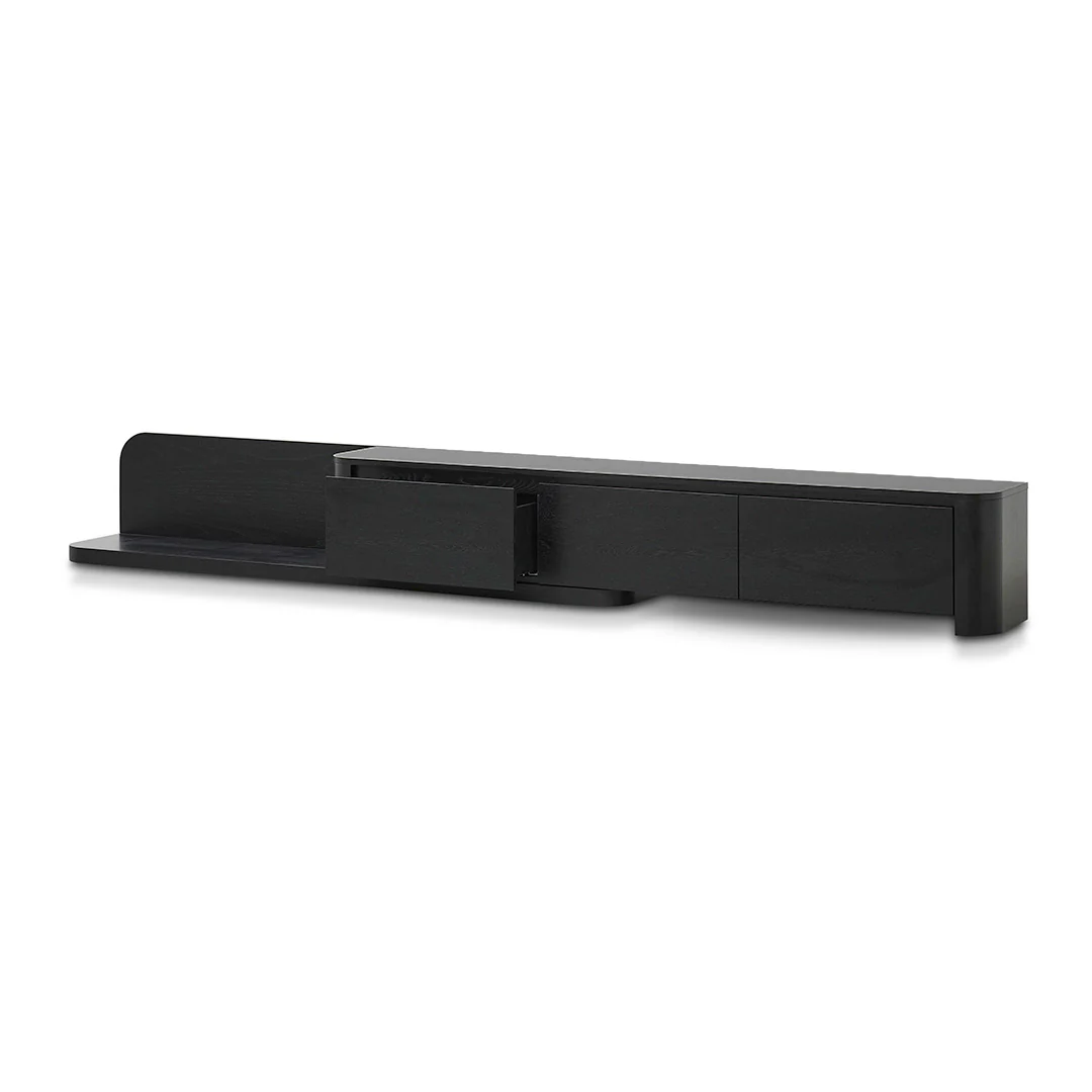 CTV8484-CN Expandable TV Entertainment Unit - Full Black Oak - Image 9