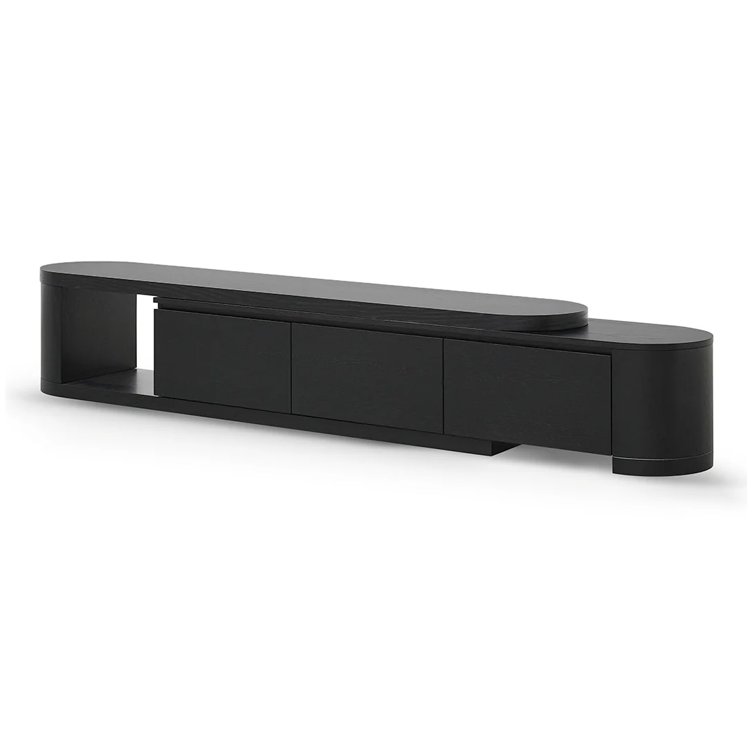CTV8486-CN Extendable TV Entertainment Unit - Full Black Oak - Image 4
