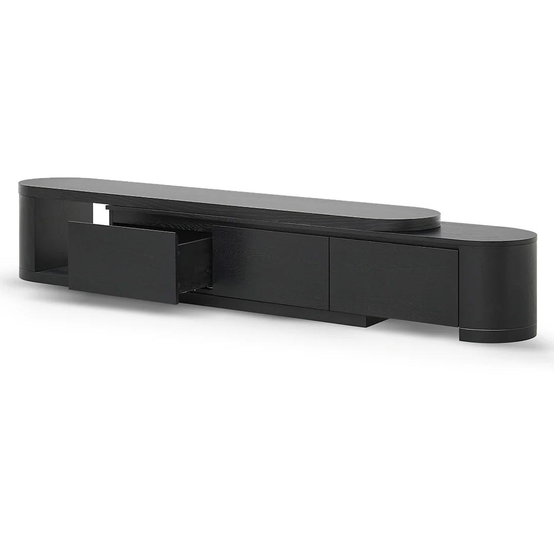 CTV8486-CN Extendable TV Entertainment Unit - Full Black Oak - Image 5