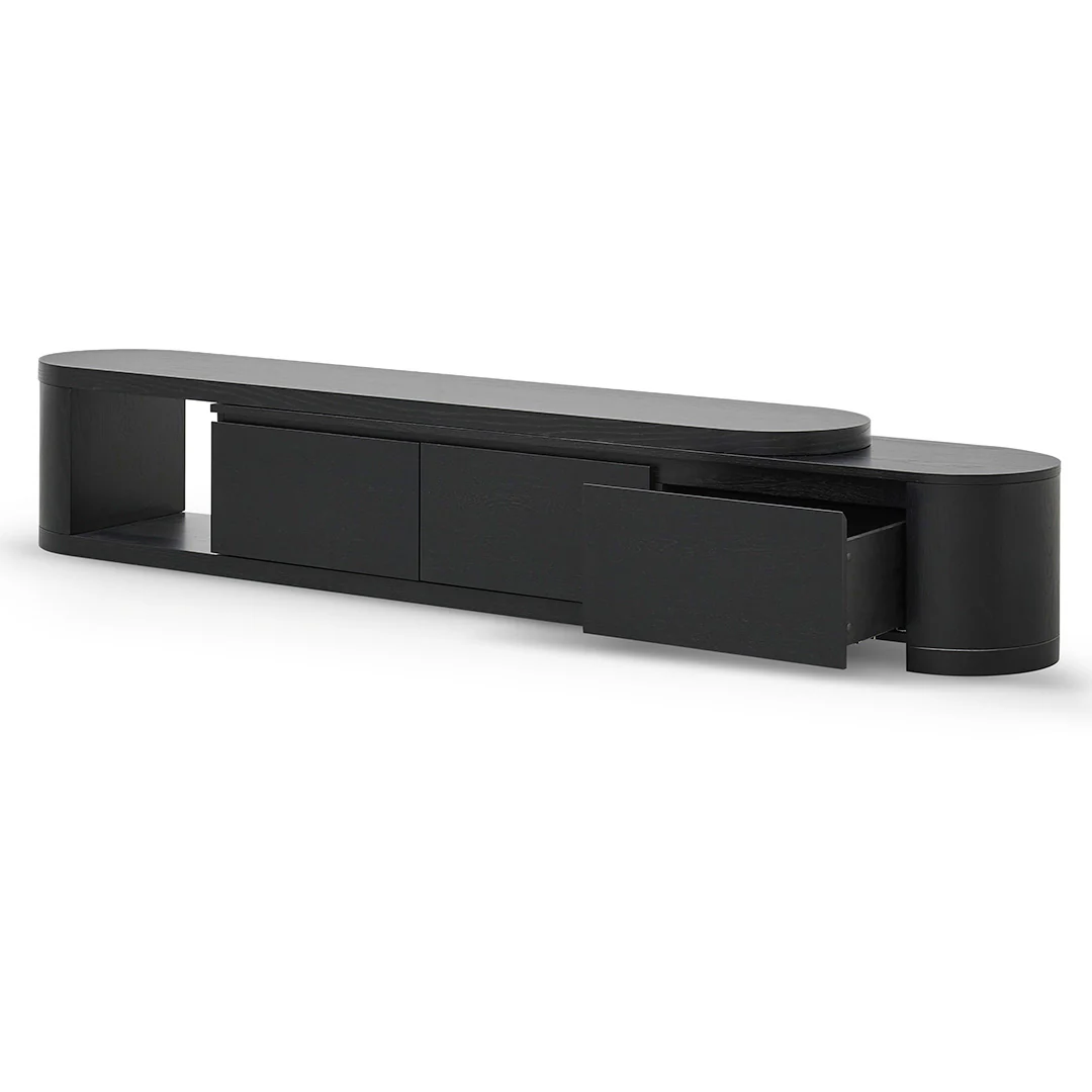 CTV8486-CN Extendable TV Entertainment Unit - Full Black Oak - Image 7