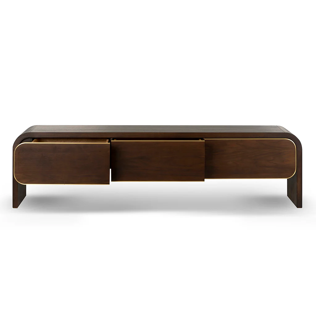 CTV8525-VA 2m TV Entertainment Unit - Walnut - Image 3