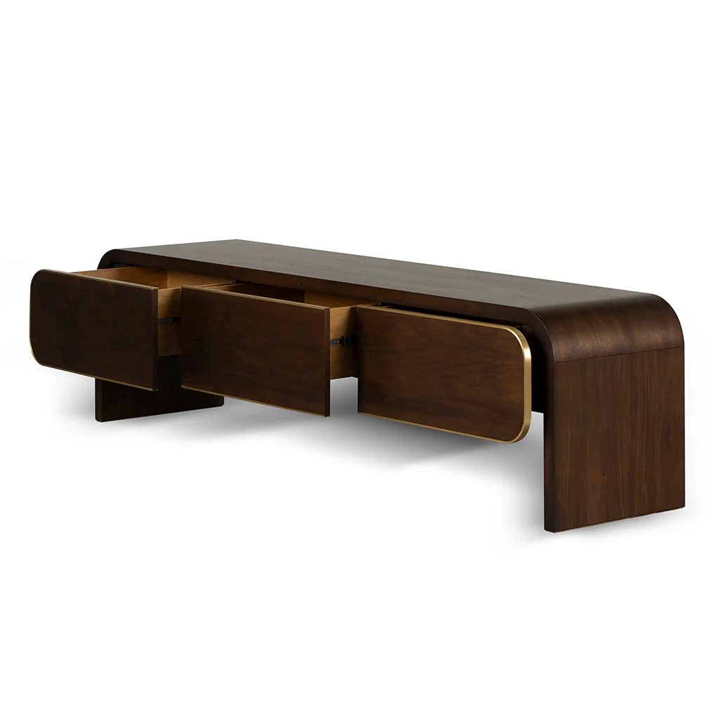 CTV8525-VA 2m TV Entertainment Unit - Walnut - Image 4