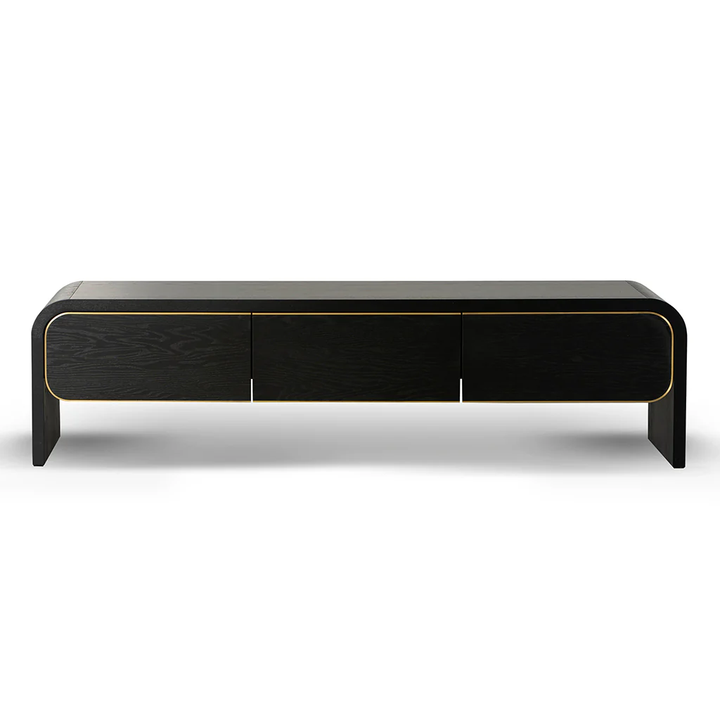 CTV8526-VA 2m TV Entertainment Unit - Textured Espresso Black - Image 2