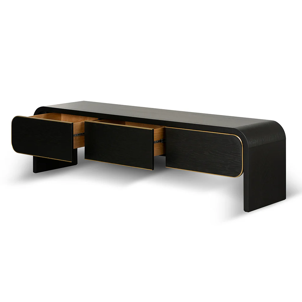 CTV8526-VA 2m TV Entertainment Unit - Textured Espresso Black - Image 3